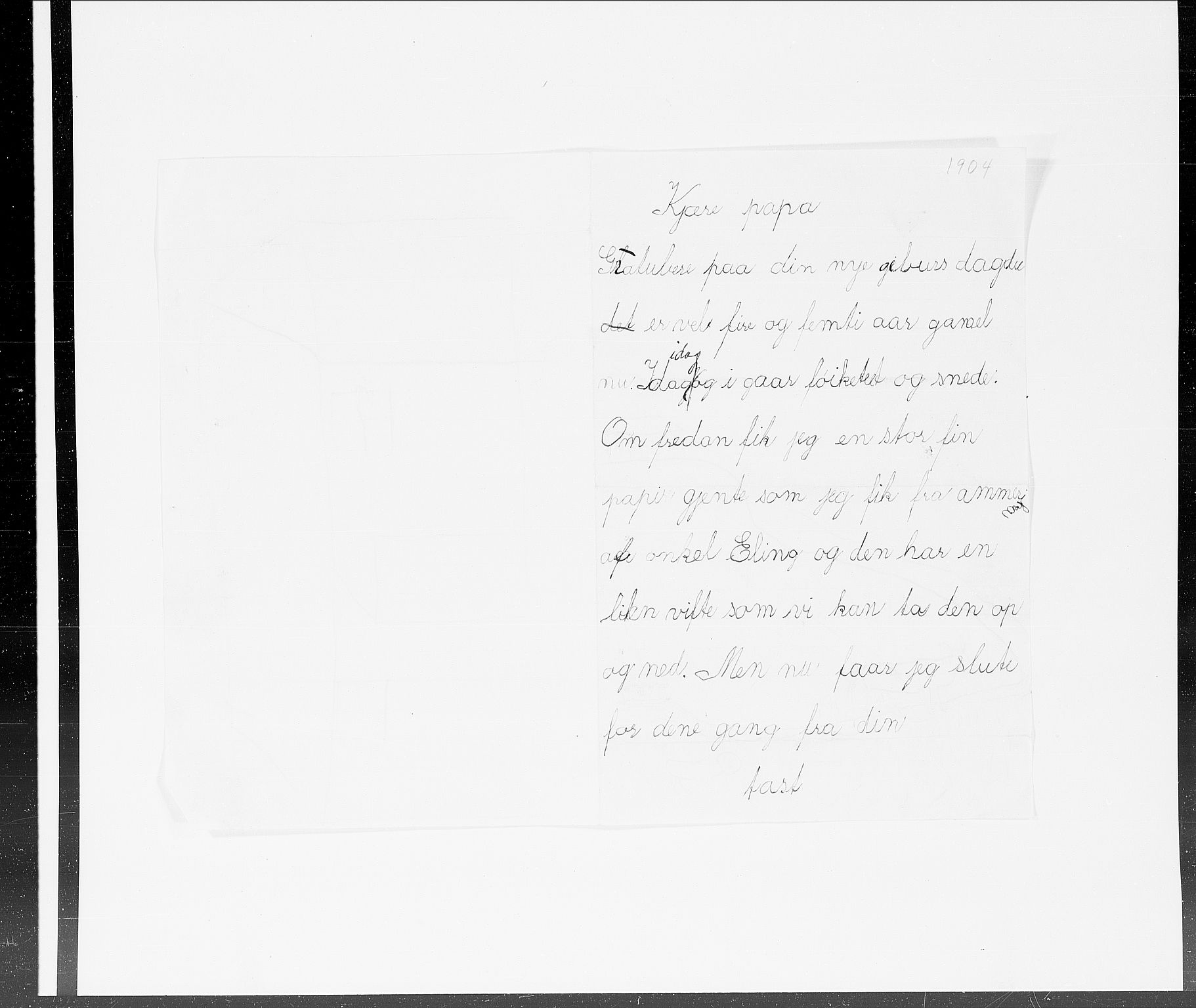 Skredsvig, Christian, AV/RA-PA-0353/E/L0003: Brev fra og til familien, 1895-1952, p. 3