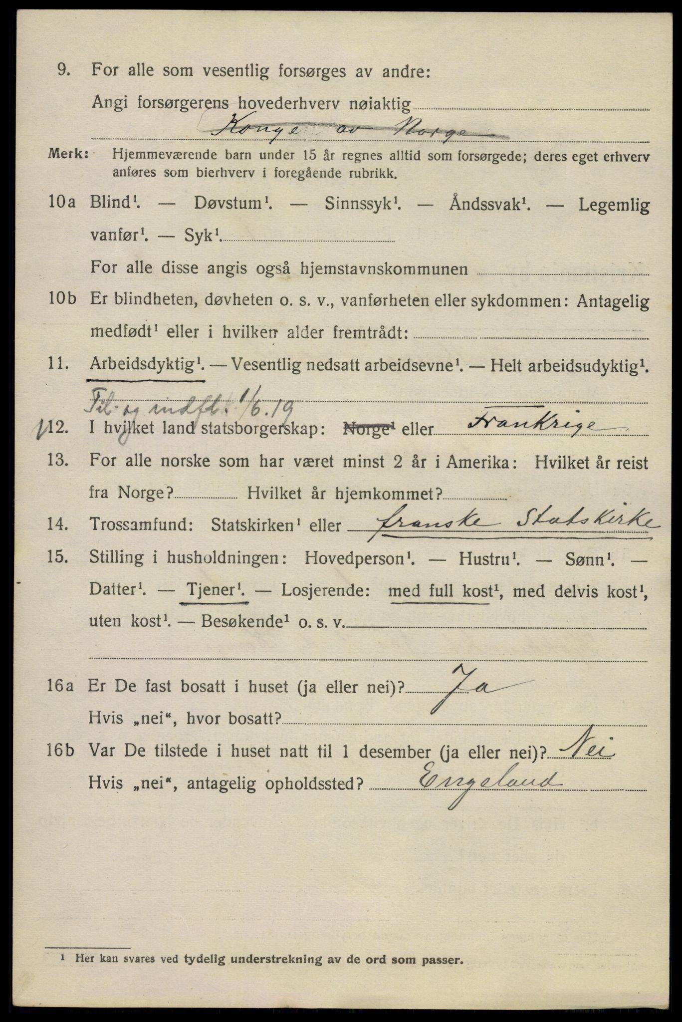 SAO, 1920 census for Kristiania, 1920, p. 200596