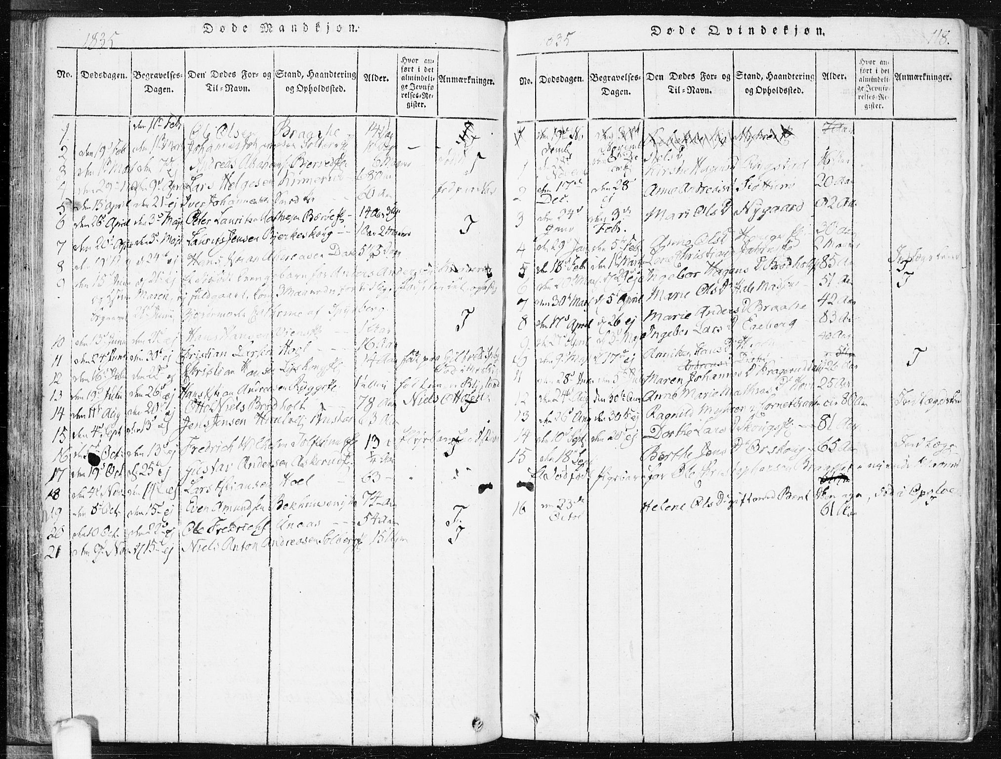 Hobøl prestekontor Kirkebøker, AV/SAO-A-2002/F/Fa/L0002: Parish register (official) no. I 2, 1814-1841, p. 118