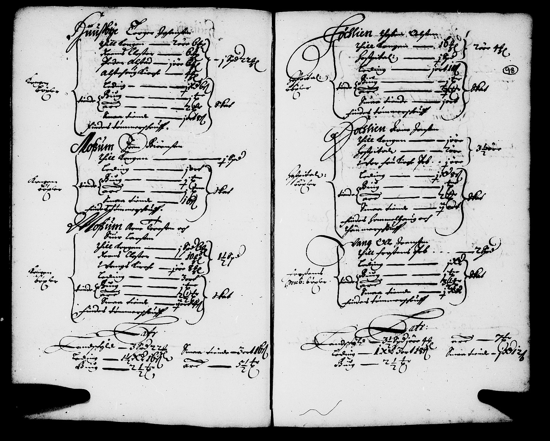 Rentekammeret inntil 1814, Realistisk ordnet avdeling, AV/RA-EA-4070/N/Nb/Nba/L0054: Stjørdal len, 1669, p. 97b-98a