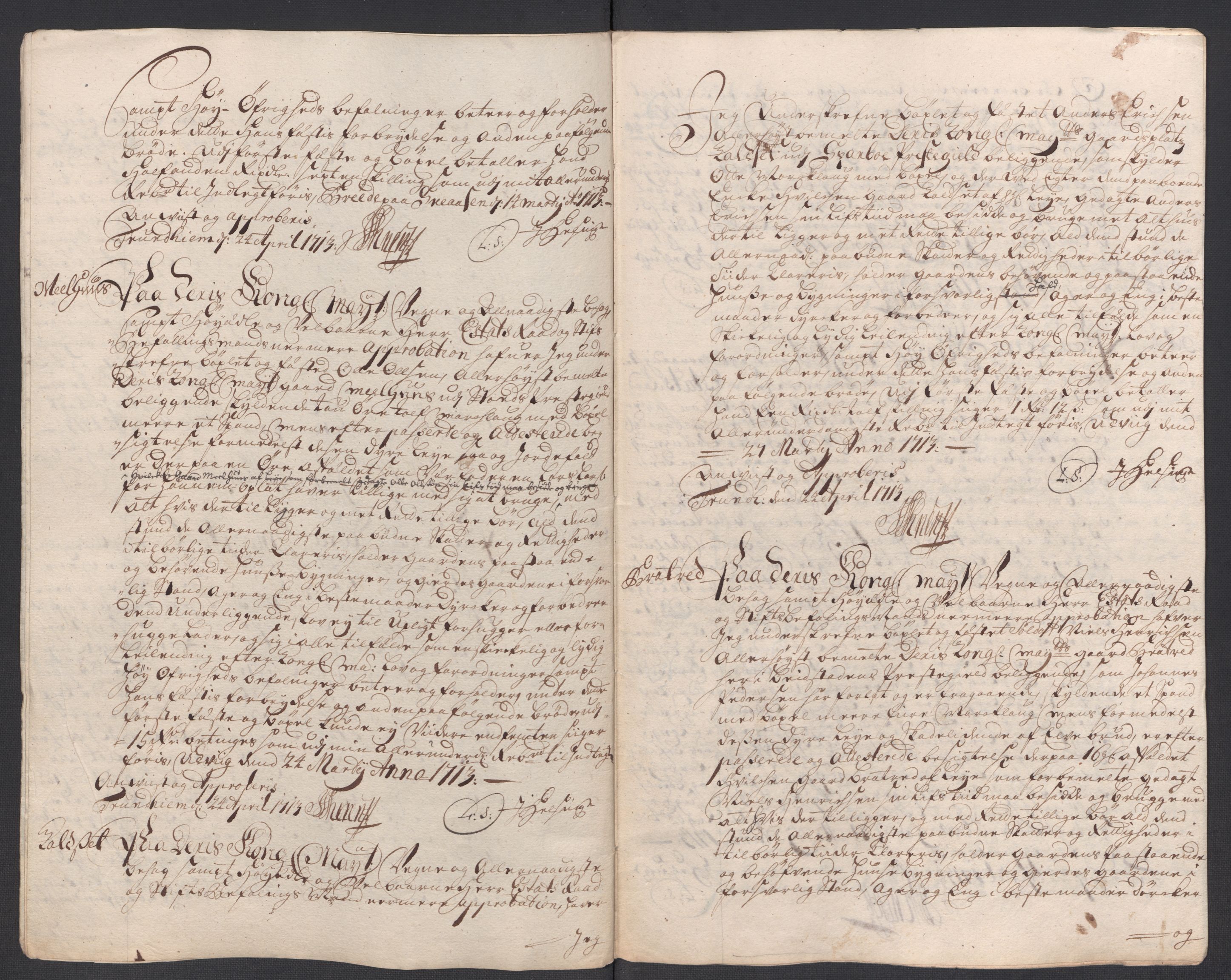 Rentekammeret inntil 1814, Reviderte regnskaper, Fogderegnskap, AV/RA-EA-4092/R63/L4321: Fogderegnskap Inderøy, 1713, p. 324