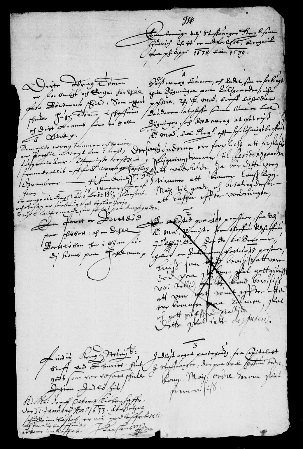 Rentekammeret inntil 1814, Reviderte regnskaper, Lensregnskaper, AV/RA-EA-5023/R/Rb/Rbs/L0023: Stavanger len, 1638-1640