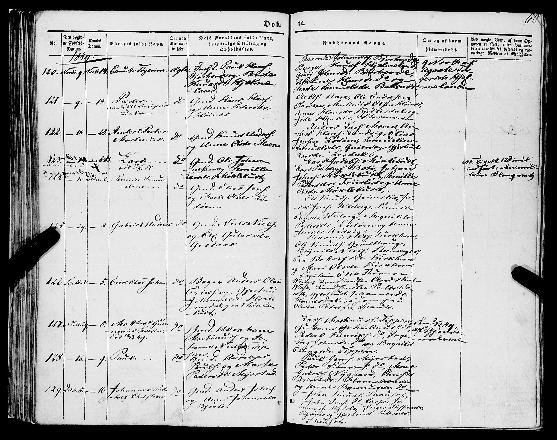 Eid sokneprestembete, AV/SAB-A-82301/H/Haa/Haaa/L0007: Parish register (official) no. A 7, 1844-1858, p. 60