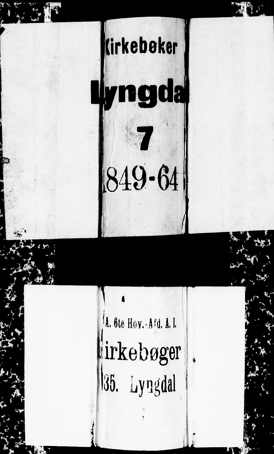 Lyngdal sokneprestkontor, SAK/1111-0029/F/Fb/Fbc/L0002: Parish register (copy) no. B 2, 1849-1864