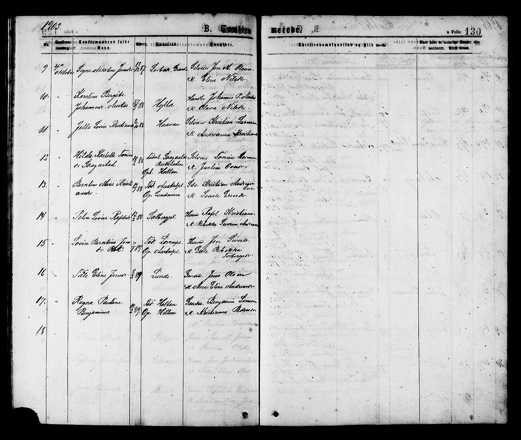 Ministerialprotokoller, klokkerbøker og fødselsregistre - Nord-Trøndelag, SAT/A-1458/731/L0311: Parish register (copy) no. 731C02, 1875-1911, p. 130