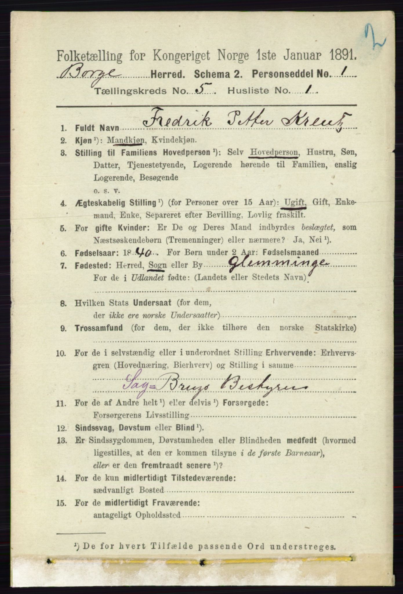 RA, 1891 census for 0113 Borge, 1891, p. 2386