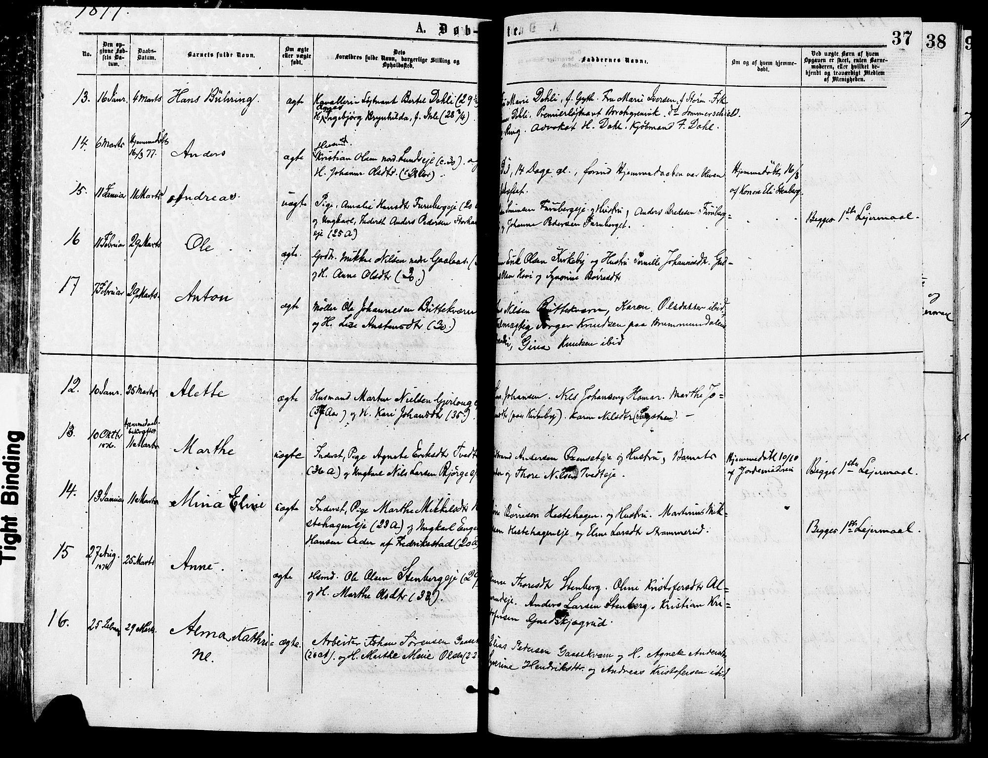 Vang prestekontor, Hedmark, AV/SAH-PREST-008/H/Ha/Haa/L0013: Parish register (official) no. 13, 1855-1879, p. 37