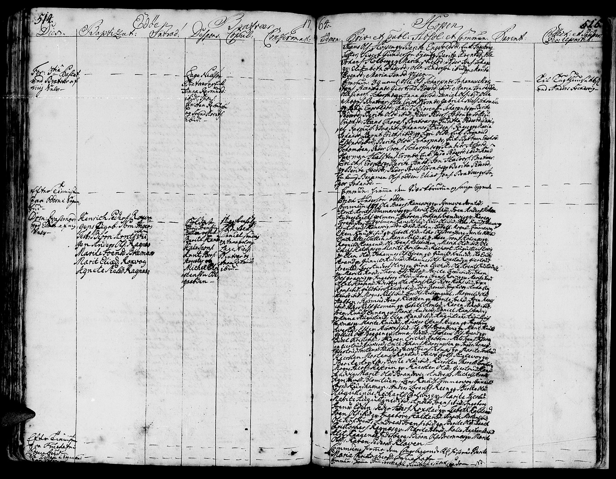 Ministerialprotokoller, klokkerbøker og fødselsregistre - Møre og Romsdal, AV/SAT-A-1454/581/L0931: Parish register (official) no. 581A01, 1751-1765, p. 514-515