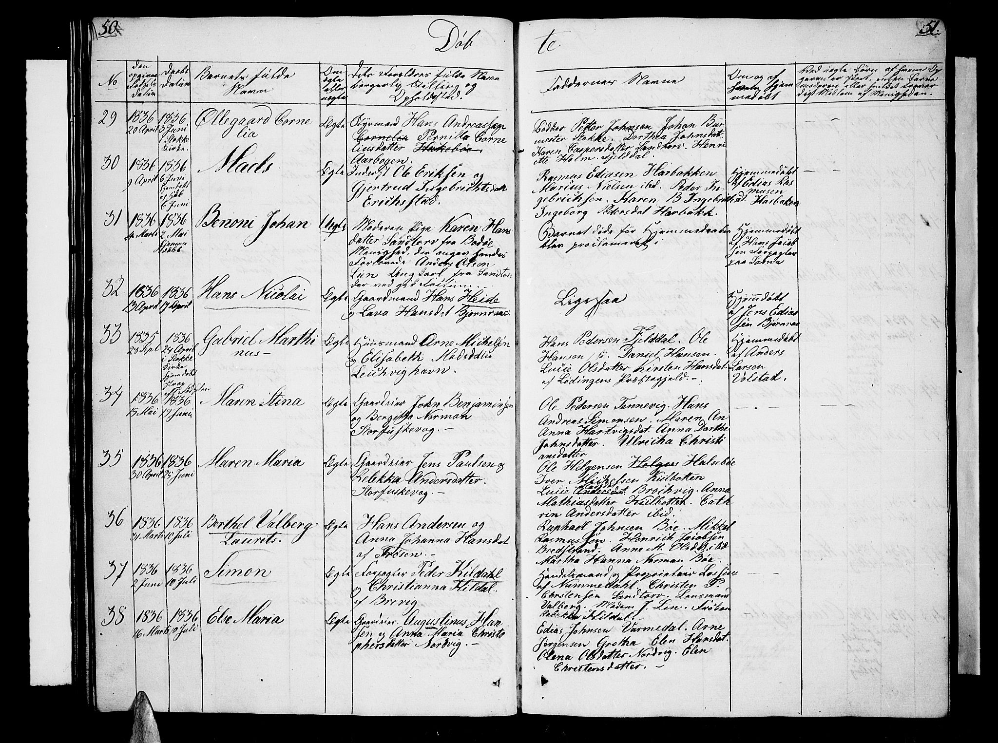 Trondenes sokneprestkontor, AV/SATØ-S-1319/H/Hb/L0005klokker: Parish register (copy) no. 5, 1834-1845, p. 50-51