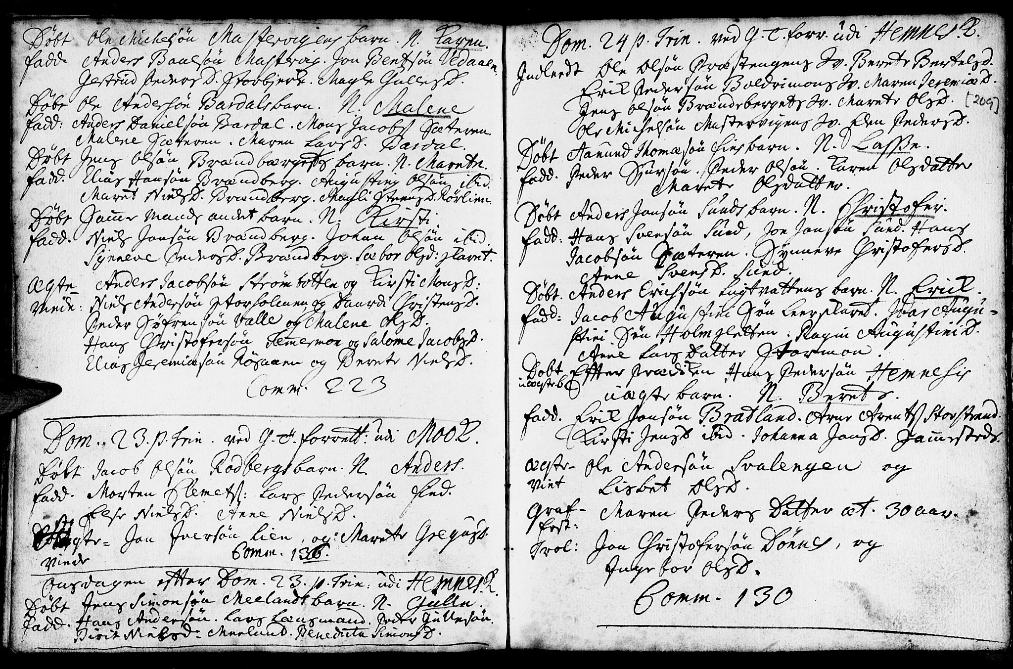 Ministerialprotokoller, klokkerbøker og fødselsregistre - Nordland, SAT/A-1459/825/L0345: Parish register (official) no. 825A01, 1704-1728, p. 209