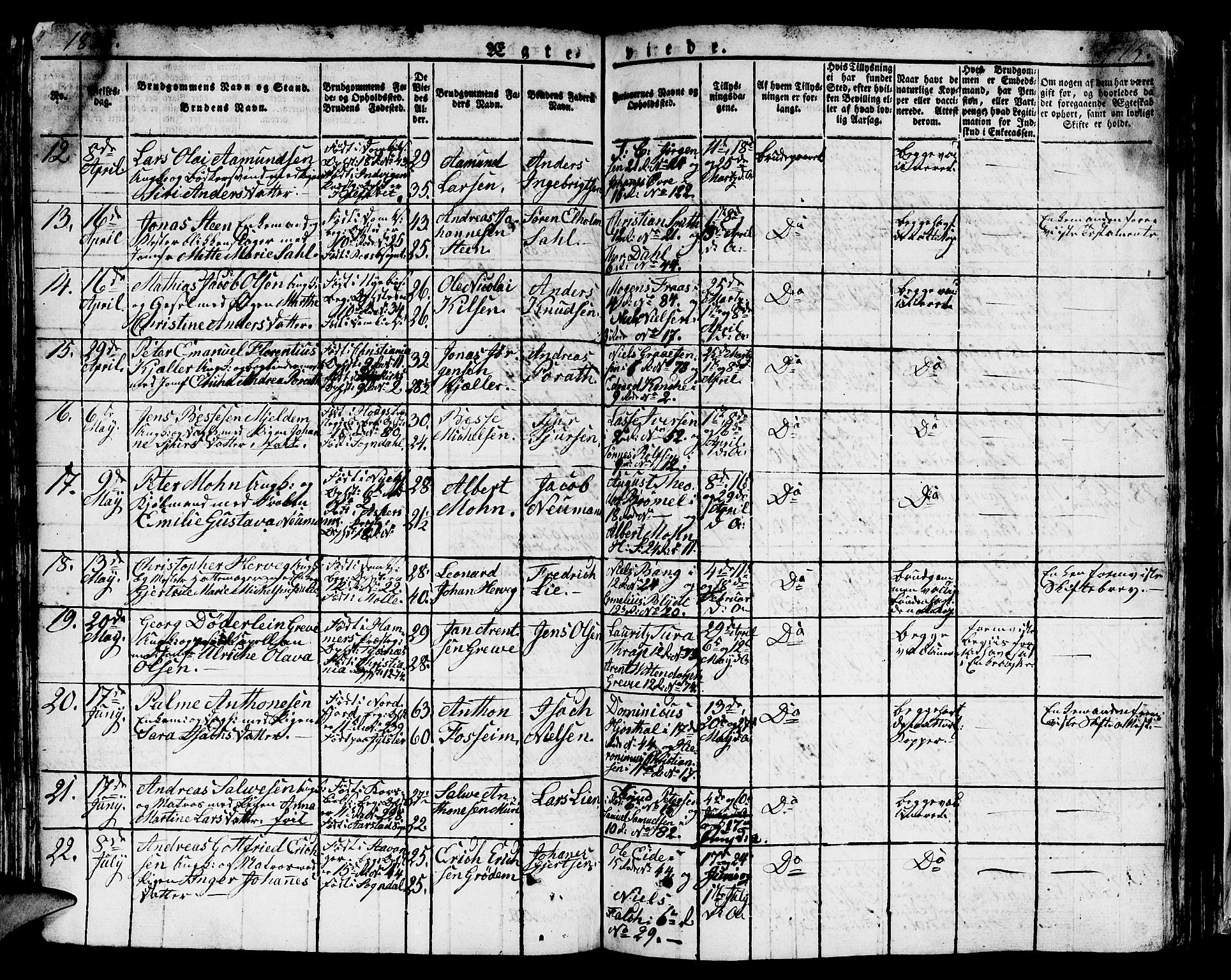 Domkirken sokneprestembete, SAB/A-74801/H/Hab/L0002: Parish register (copy) no. A 2, 1821-1839, p. 475