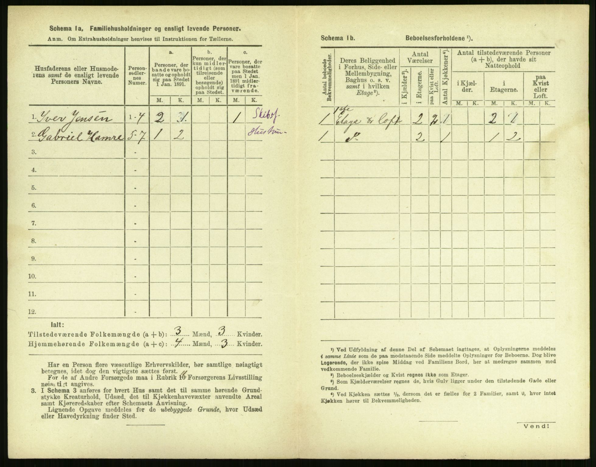 RA, 1891 census for 1104 Skudeneshavn, 1891, p. 159