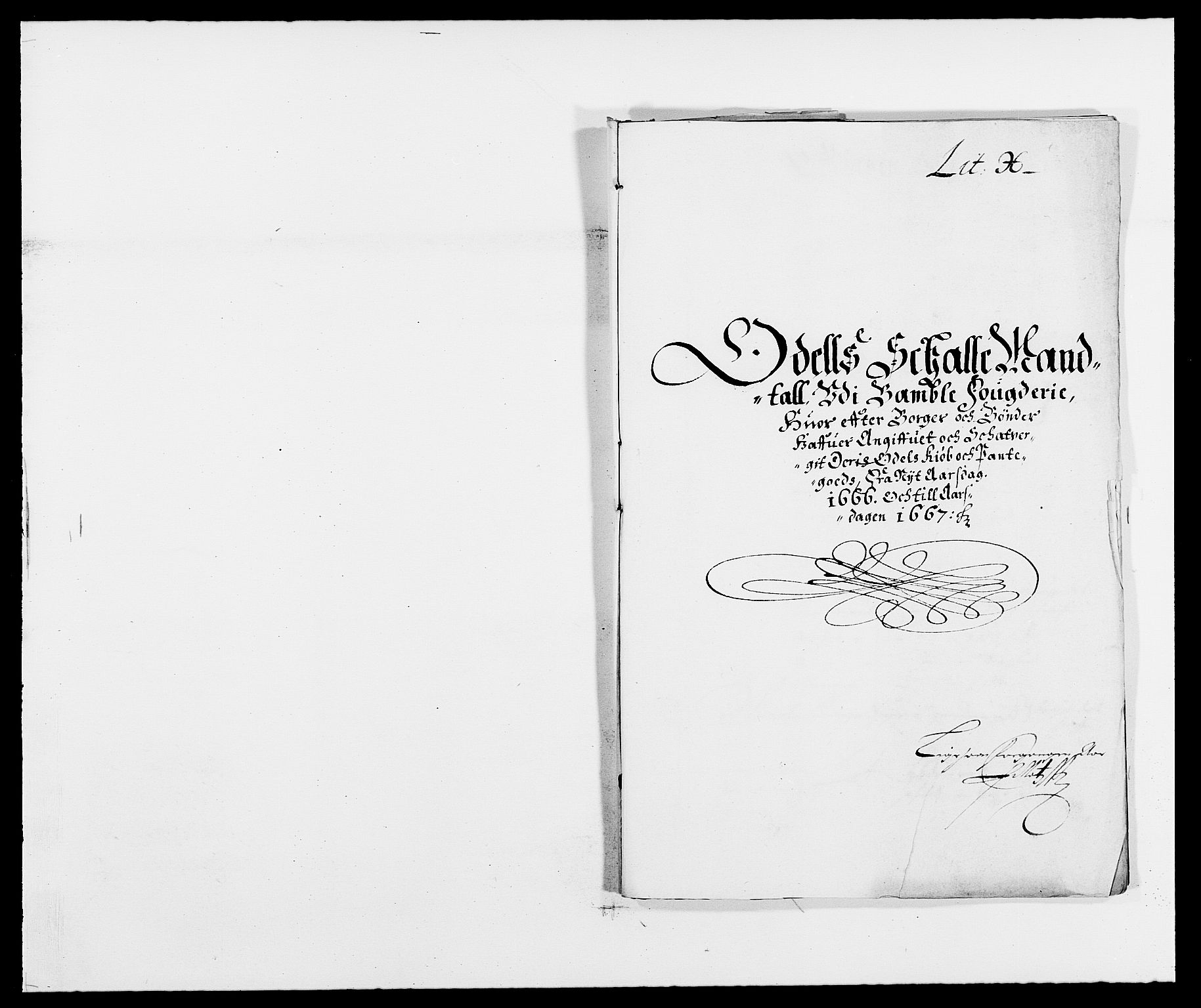 Rentekammeret inntil 1814, Reviderte regnskaper, Fogderegnskap, RA/EA-4092/R34/L2039: Fogderegnskap Bamble, 1662-1669, p. 76