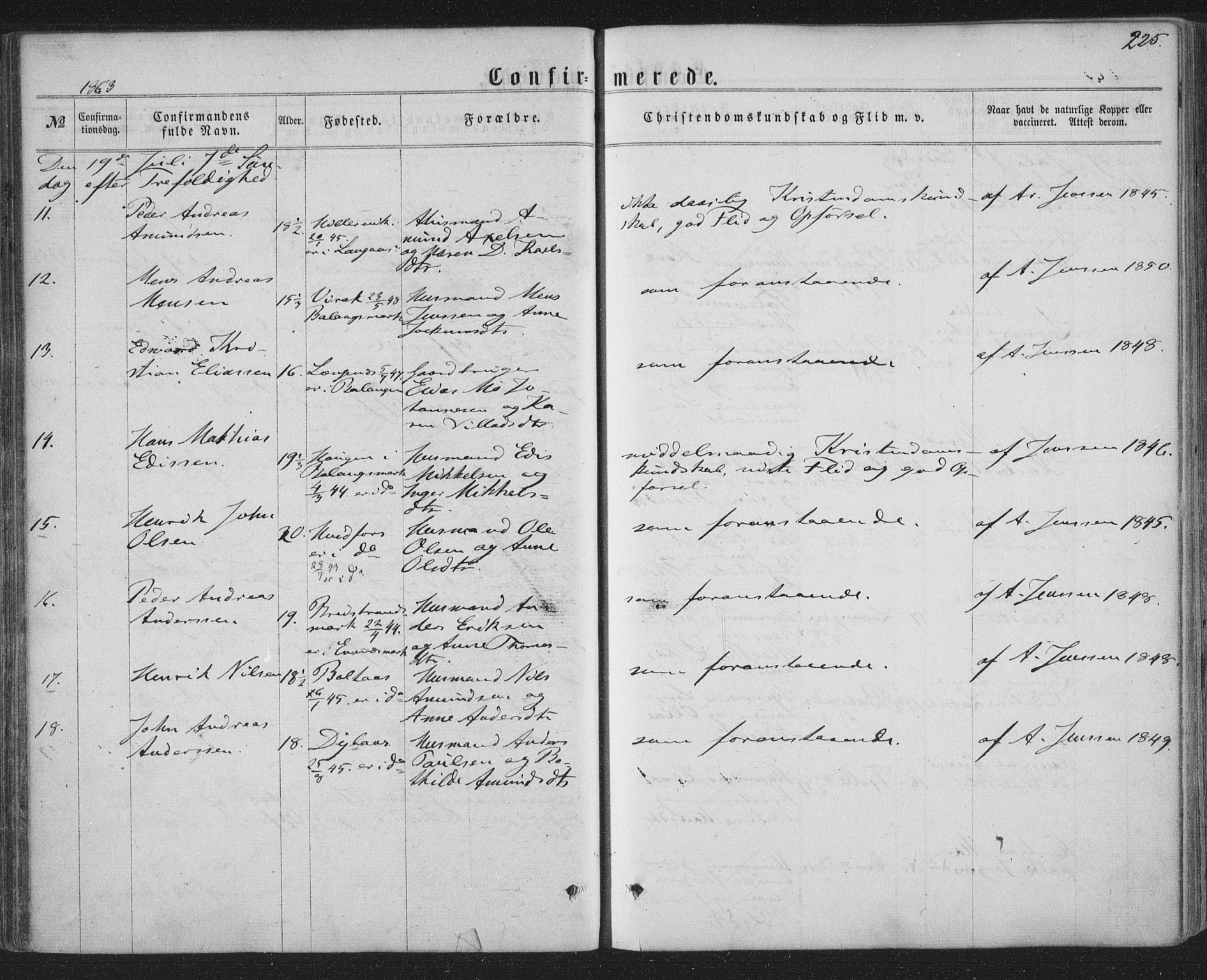 Ministerialprotokoller, klokkerbøker og fødselsregistre - Nordland, AV/SAT-A-1459/863/L0896: Parish register (official) no. 863A08, 1861-1871, p. 225