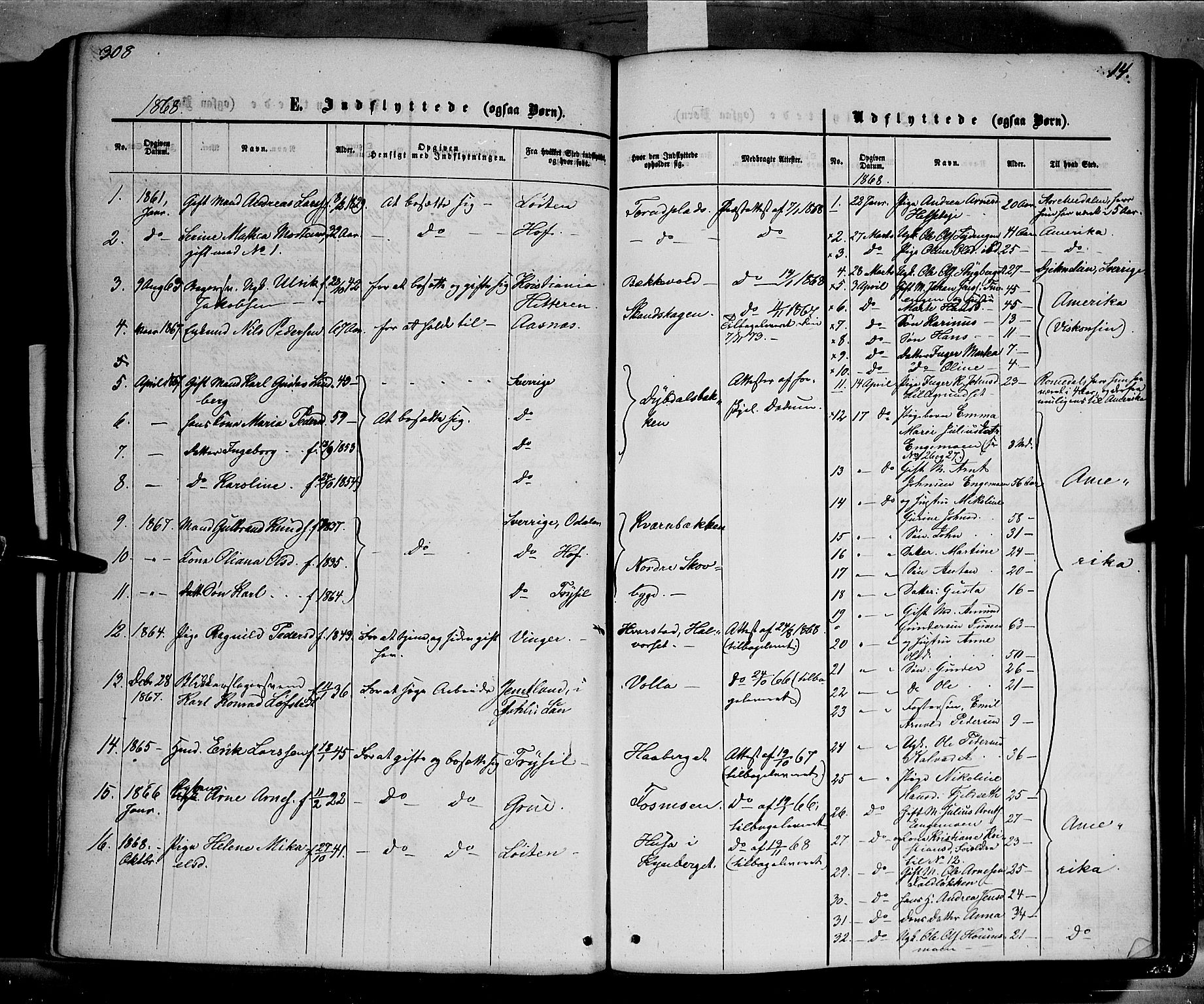 Elverum prestekontor, SAH/PREST-044/H/Ha/Haa/L0010: Parish register (official) no. 10, 1857-1868, p. 308