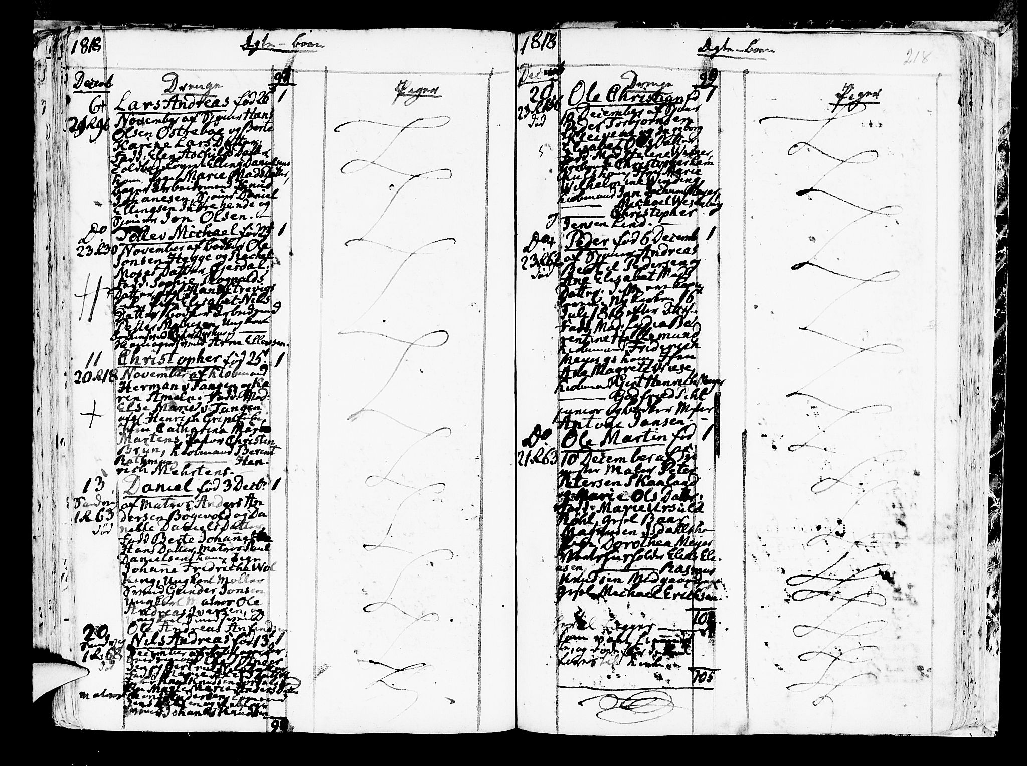 Korskirken sokneprestembete, SAB/A-76101/H/Haa/L0006: Parish register (official) no. A 6, 1790-1820, p. 218