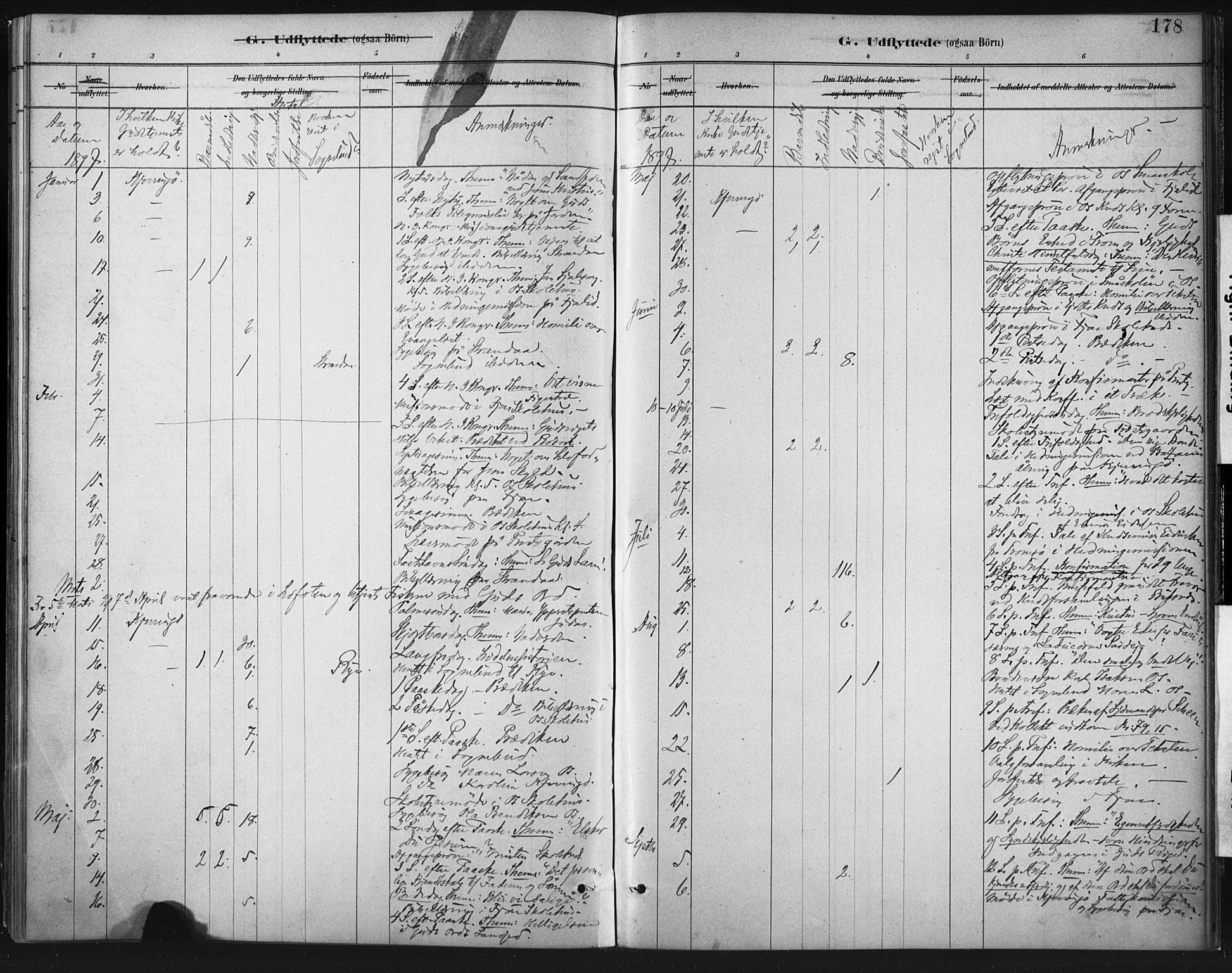Ministerialprotokoller, klokkerbøker og fødselsregistre - Nordland, SAT/A-1459/803/L0071: Parish register (official) no. 803A01, 1881-1897, p. 178