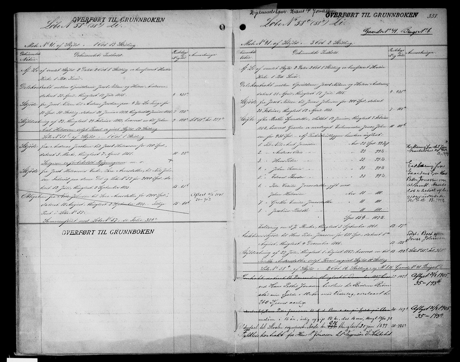 Onsøy sorenskriveri, AV/SAO-A-10474/G/Gb/Gbc/L0001b: Mortgage register no. III 1b, 1887, p. 358