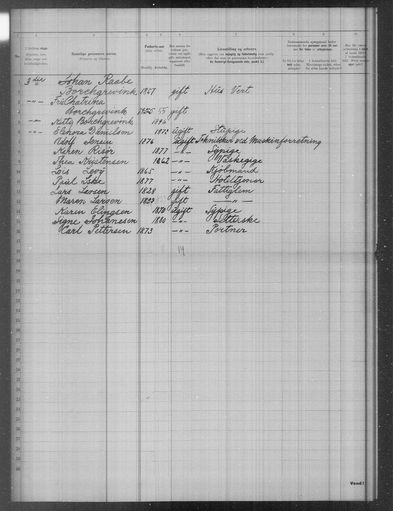 OBA, Municipal Census 1902 for Kristiania, 1902, p. 10760