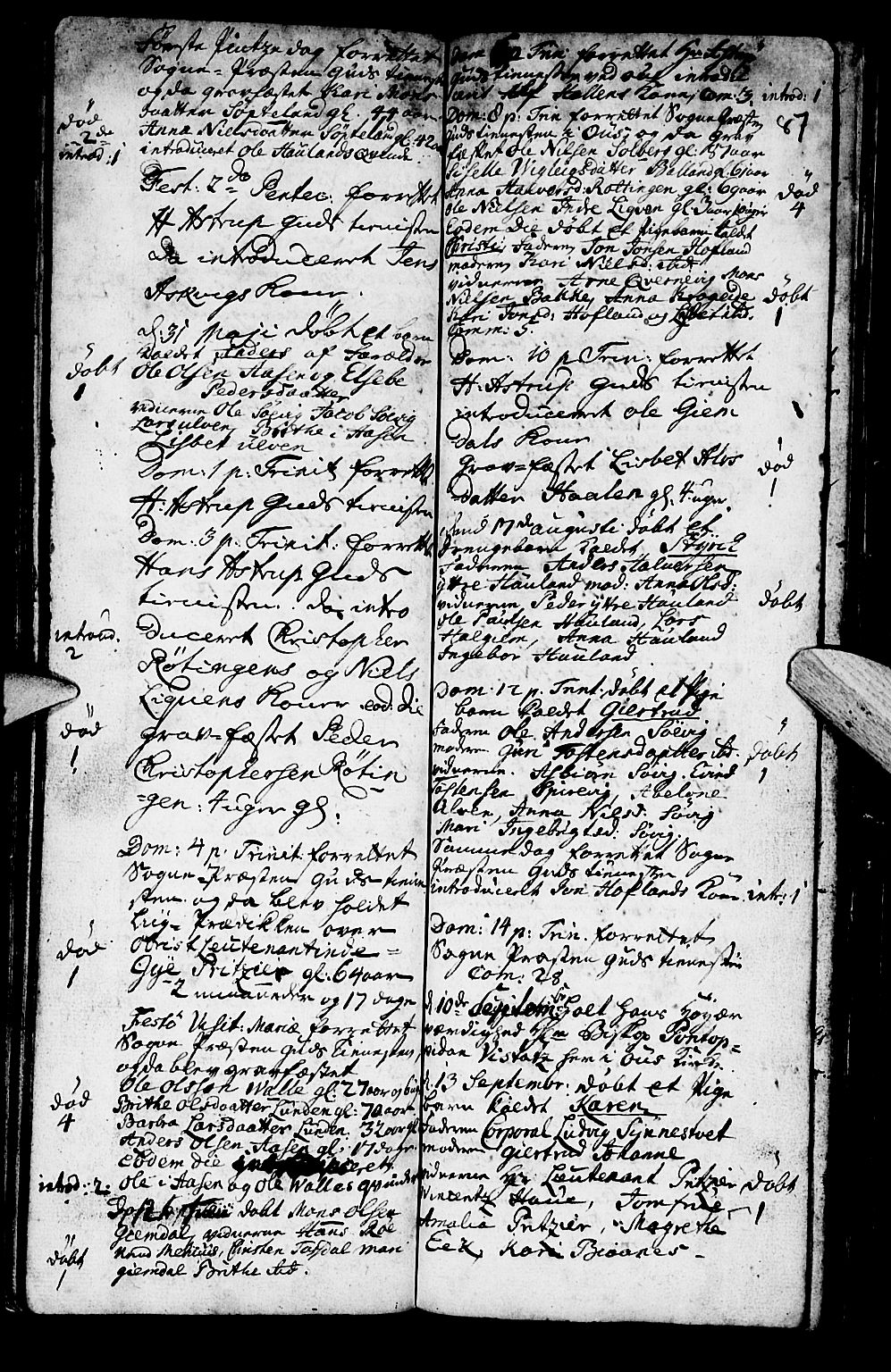 Os sokneprestembete, SAB/A-99929: Parish register (official) no. A 2, 1723-1758, p. 87