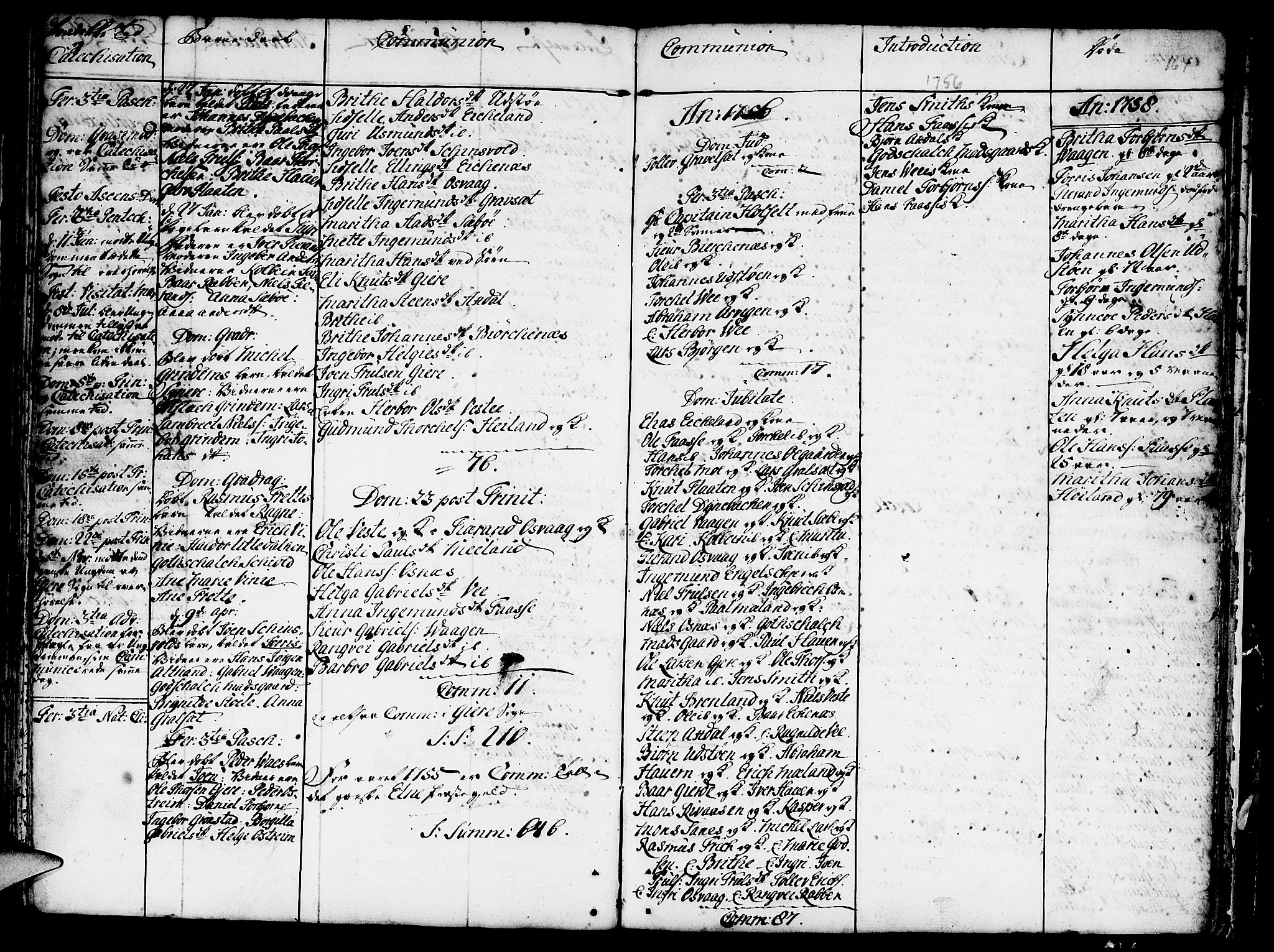 Etne sokneprestembete, SAB/A-75001/H/Haa: Parish register (official) no. A 3 /3, 1755-1782, p. 164