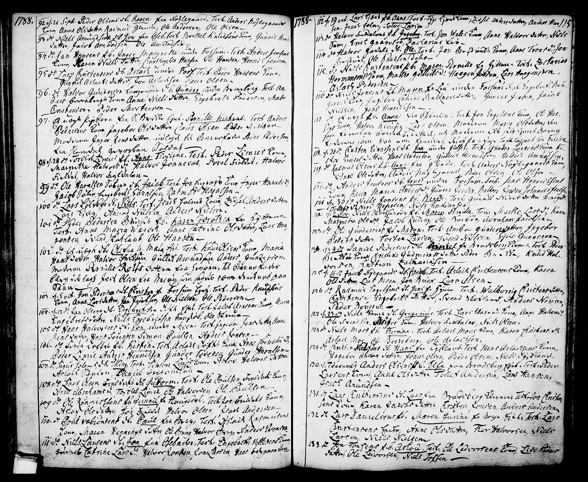 Gjerpen kirkebøker, SAKO/A-265/F/Fa/L0002: Parish register (official) no. I 2, 1747-1795, p. 115