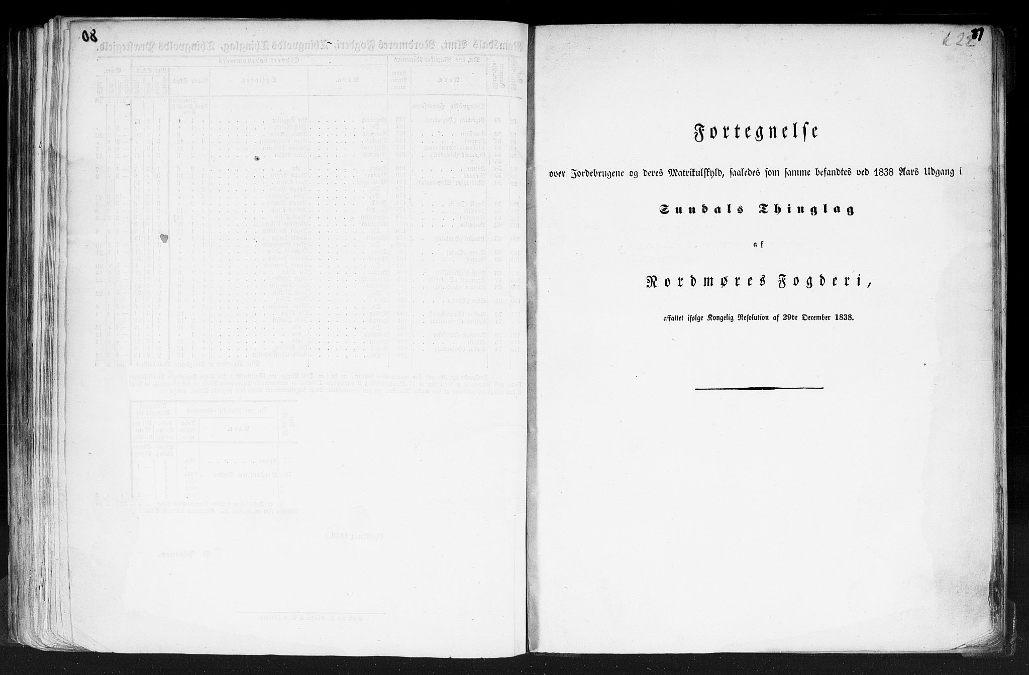 Rygh, AV/RA-PA-0034/F/Fb/L0013: Matrikkelen for 1838 - Romsdal amt (Møre og Romsdal fylke), 1838, p. 81a