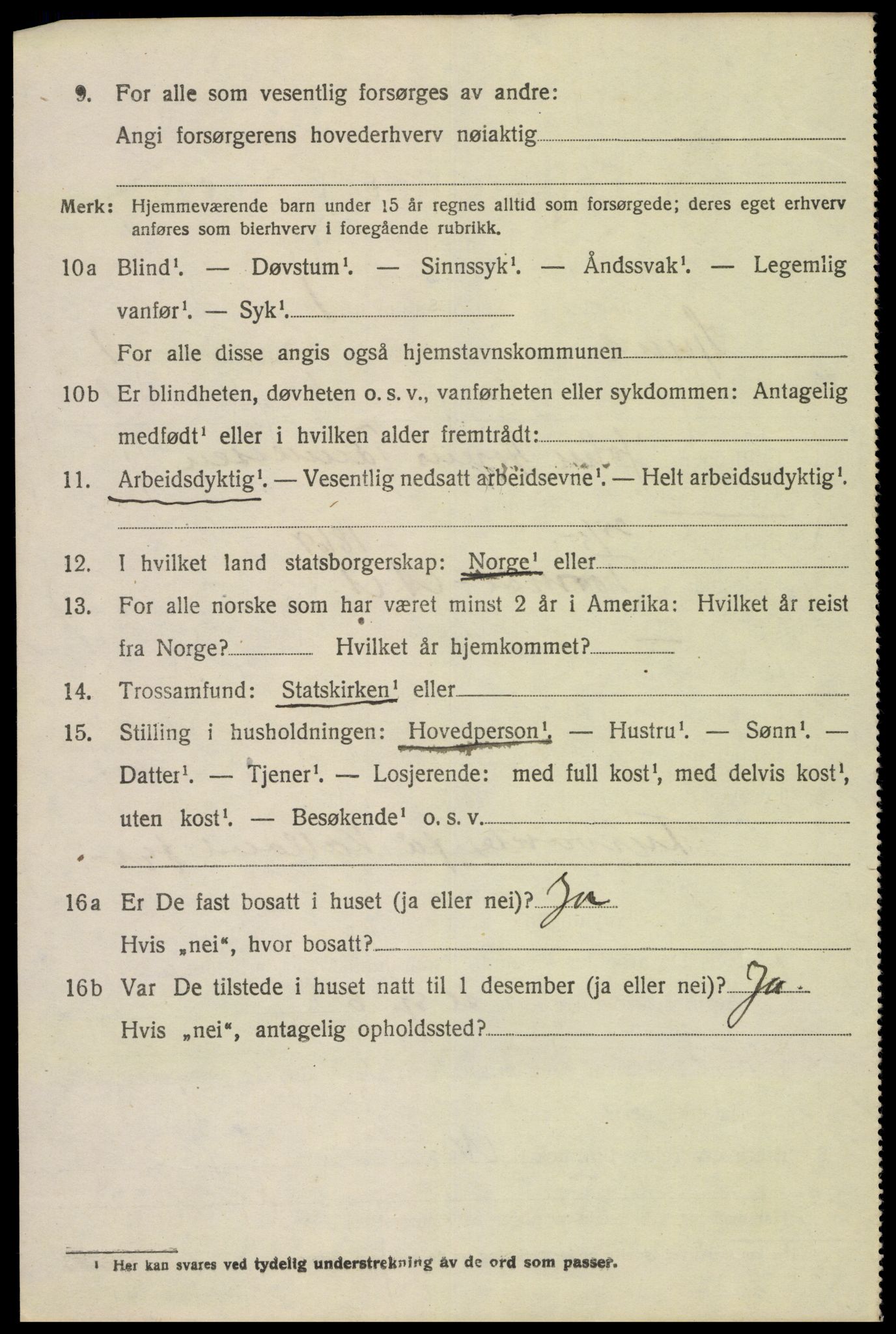 SAK, 1920 census for Spind, 1920, p. 1124