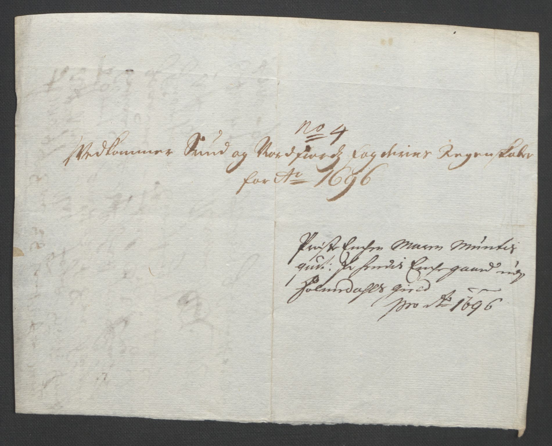 Rentekammeret inntil 1814, Reviderte regnskaper, Fogderegnskap, AV/RA-EA-4092/R53/L3422: Fogderegnskap Sunn- og Nordfjord, 1695-1696, p. 386