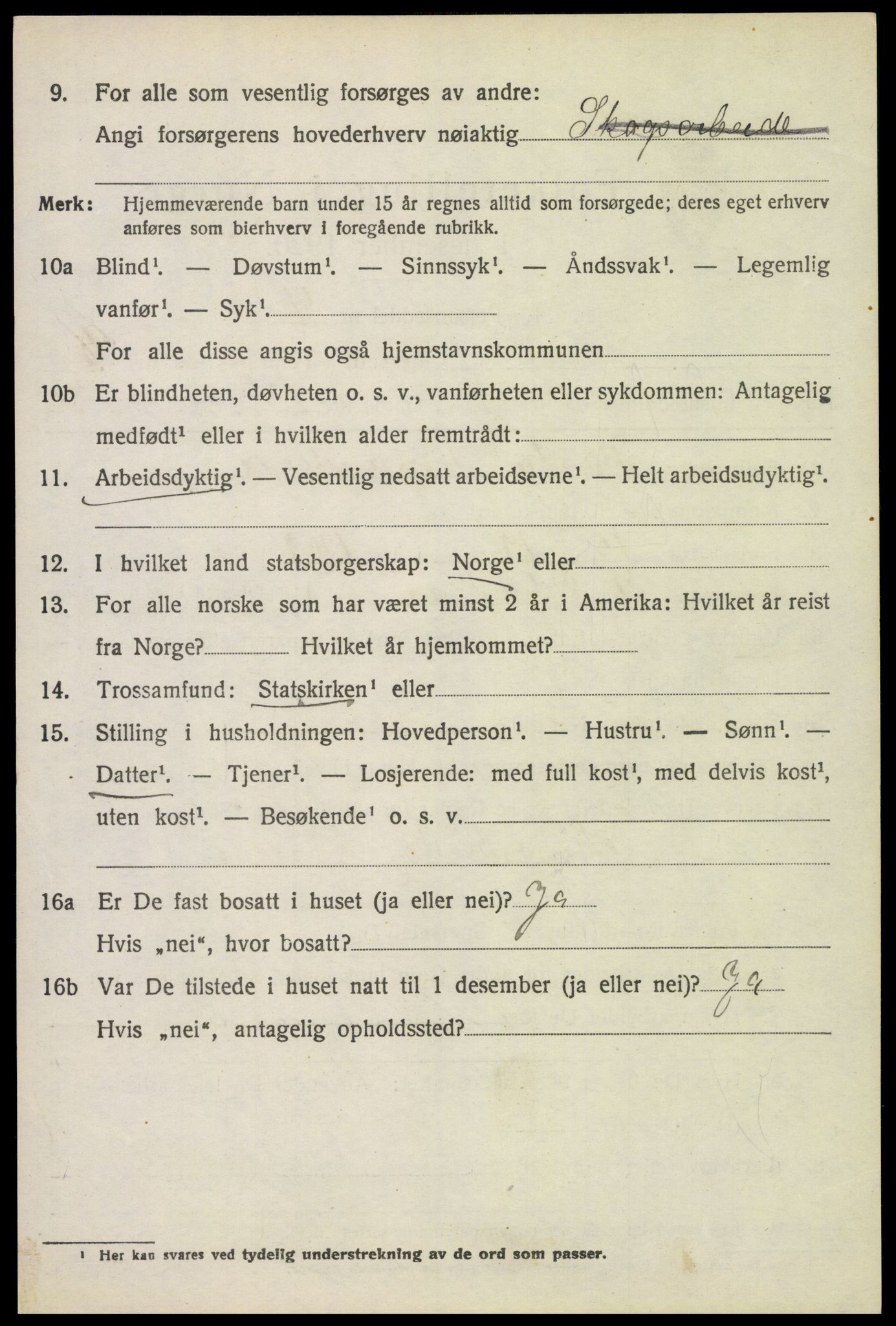 SAH, 1920 census for Sør-Odal, 1920, p. 5024