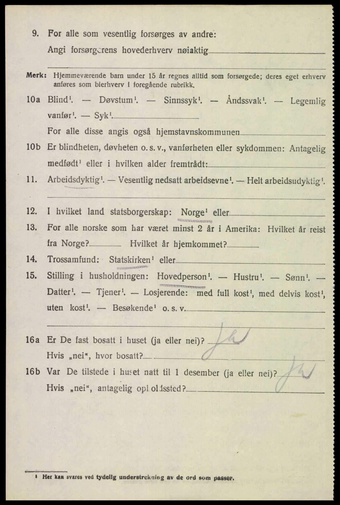 SAH, 1920 census for Åsnes, 1920, p. 4761