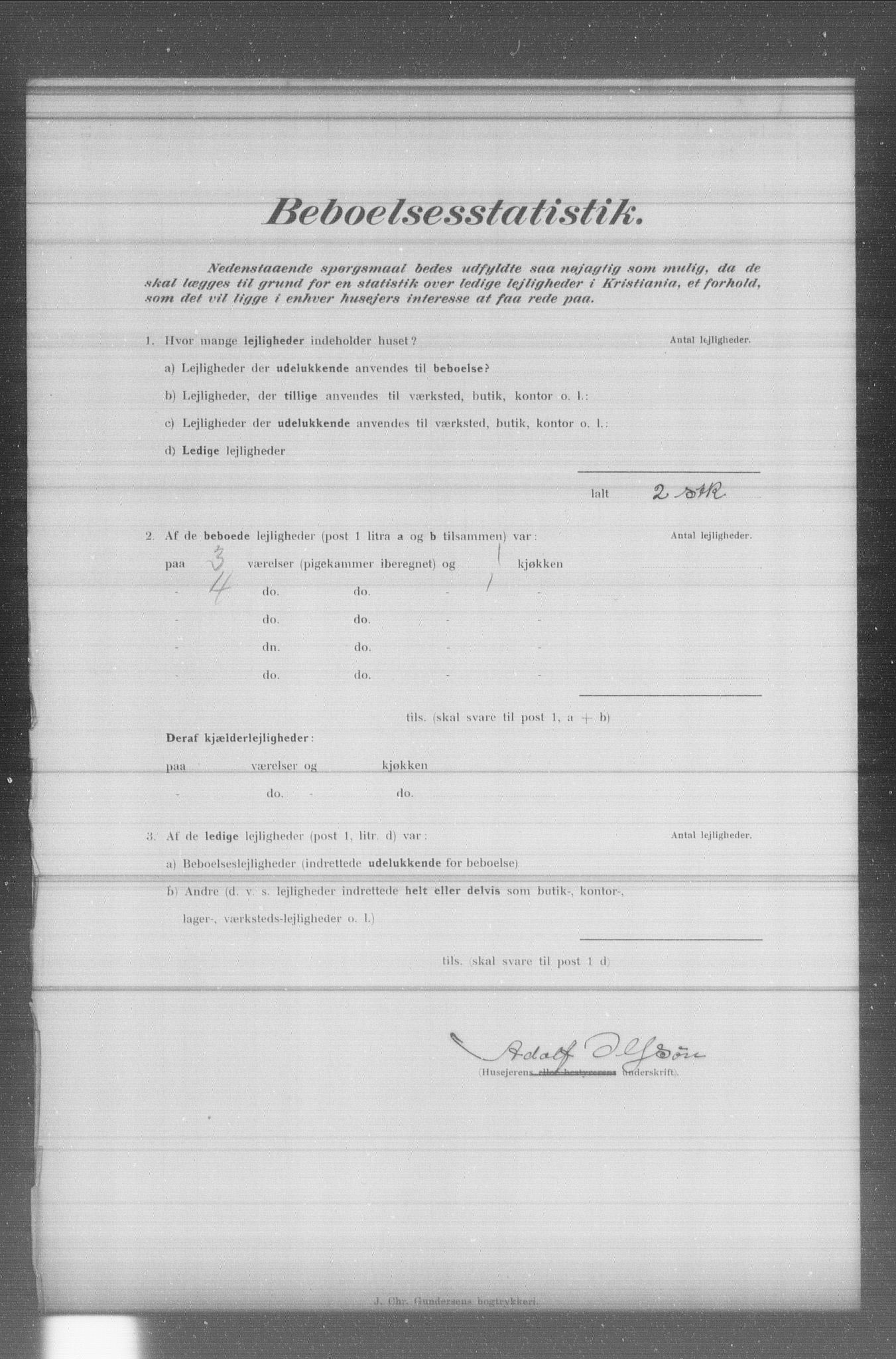 OBA, Municipal Census 1902 for Kristiania, 1902, p. 4542