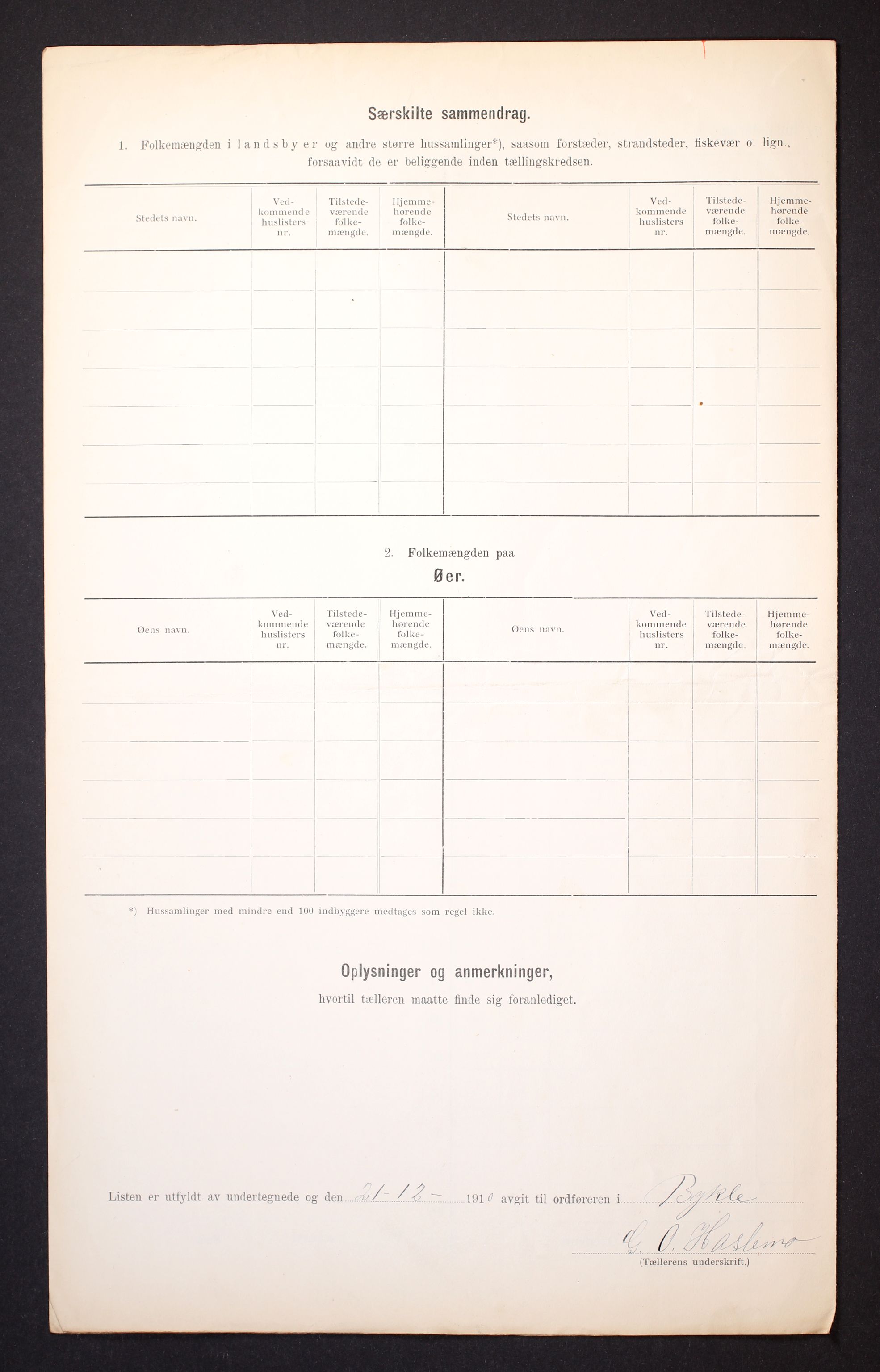 RA, 1910 census for Bykle, 1910, p. 12