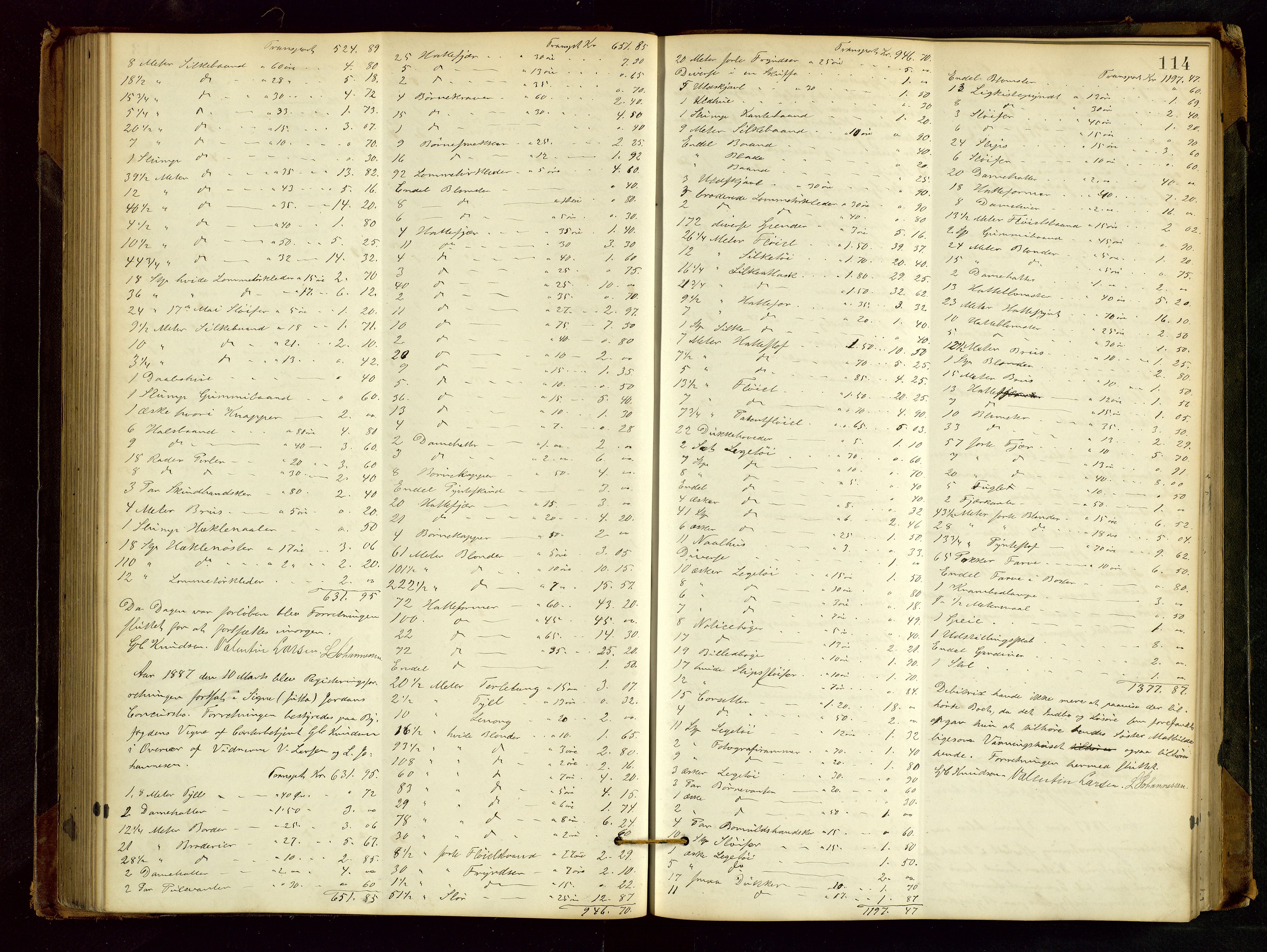Haugesund tingrett, SAST/A-101415/01/IV/IVB/L0002: Skifteregistreringsprotokoll, med register, 1879-1898, p. 113b-114a