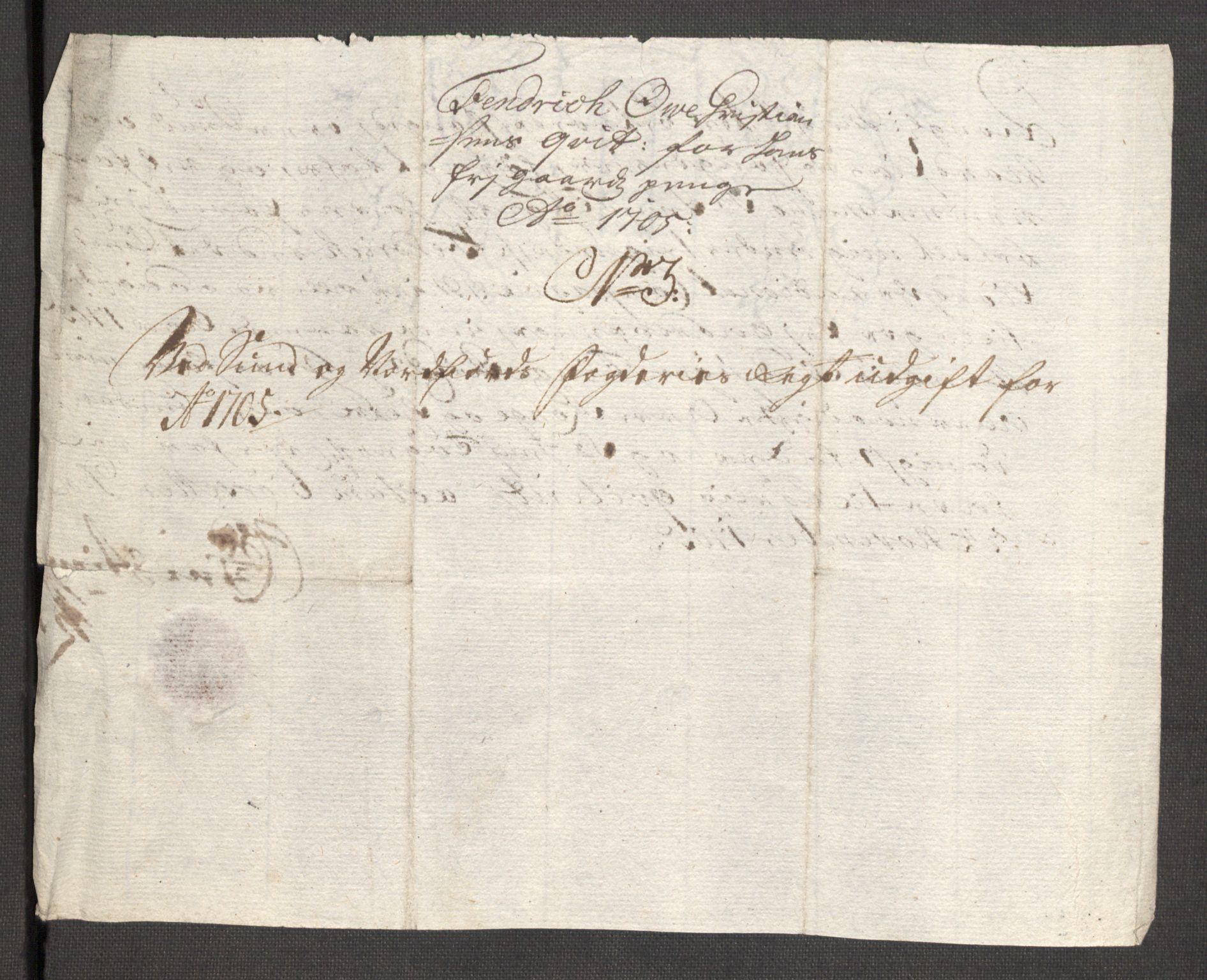 Rentekammeret inntil 1814, Reviderte regnskaper, Fogderegnskap, RA/EA-4092/R53/L3429: Fogderegnskap Sunn- og Nordfjord, 1705, p. 170