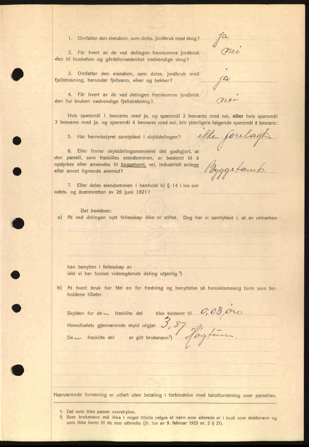 Romsdal sorenskriveri, AV/SAT-A-4149/1/2/2C: Mortgage book no. A1, 1936-1936, Diary no: : 1157/1936