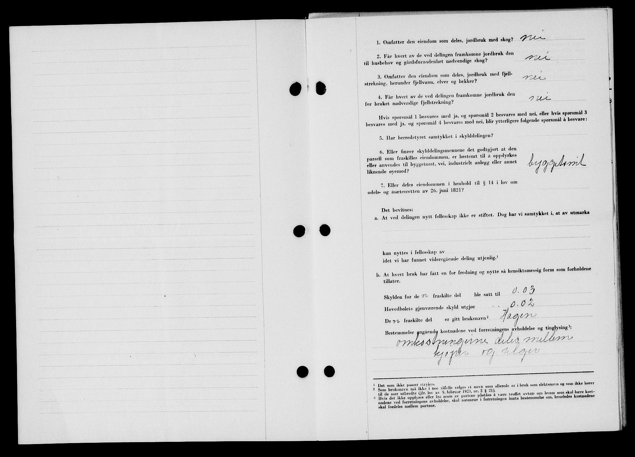 Flekkefjord sorenskriveri, SAK/1221-0001/G/Gb/Gba/L0062: Mortgage book no. A-10, 1947-1947, Diary no: : 432/1947