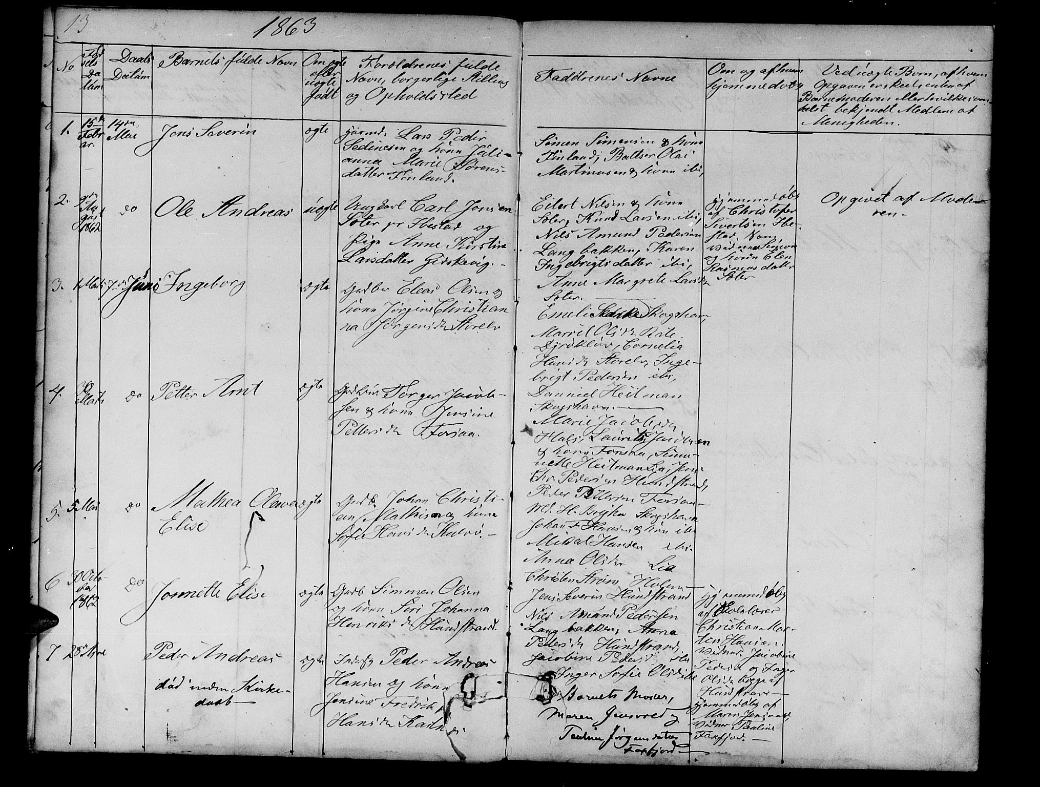 Tranøy sokneprestkontor, SATØ/S-1313/I/Ia/Iab/L0012klokker: Parish register (copy) no. 12, 1859-1874, p. 13