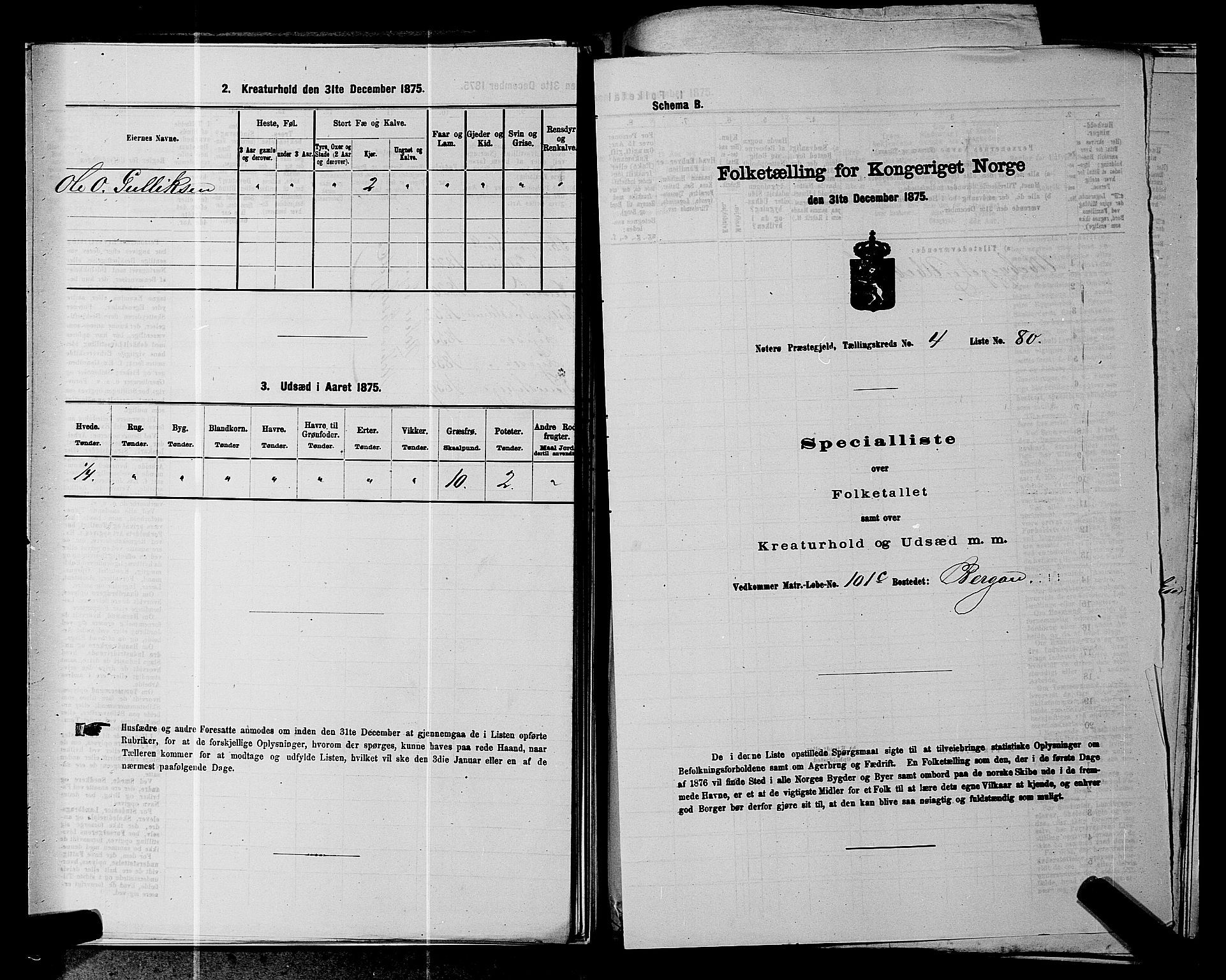 SAKO, 1875 census for 0722P Nøtterøy, 1875, p. 964