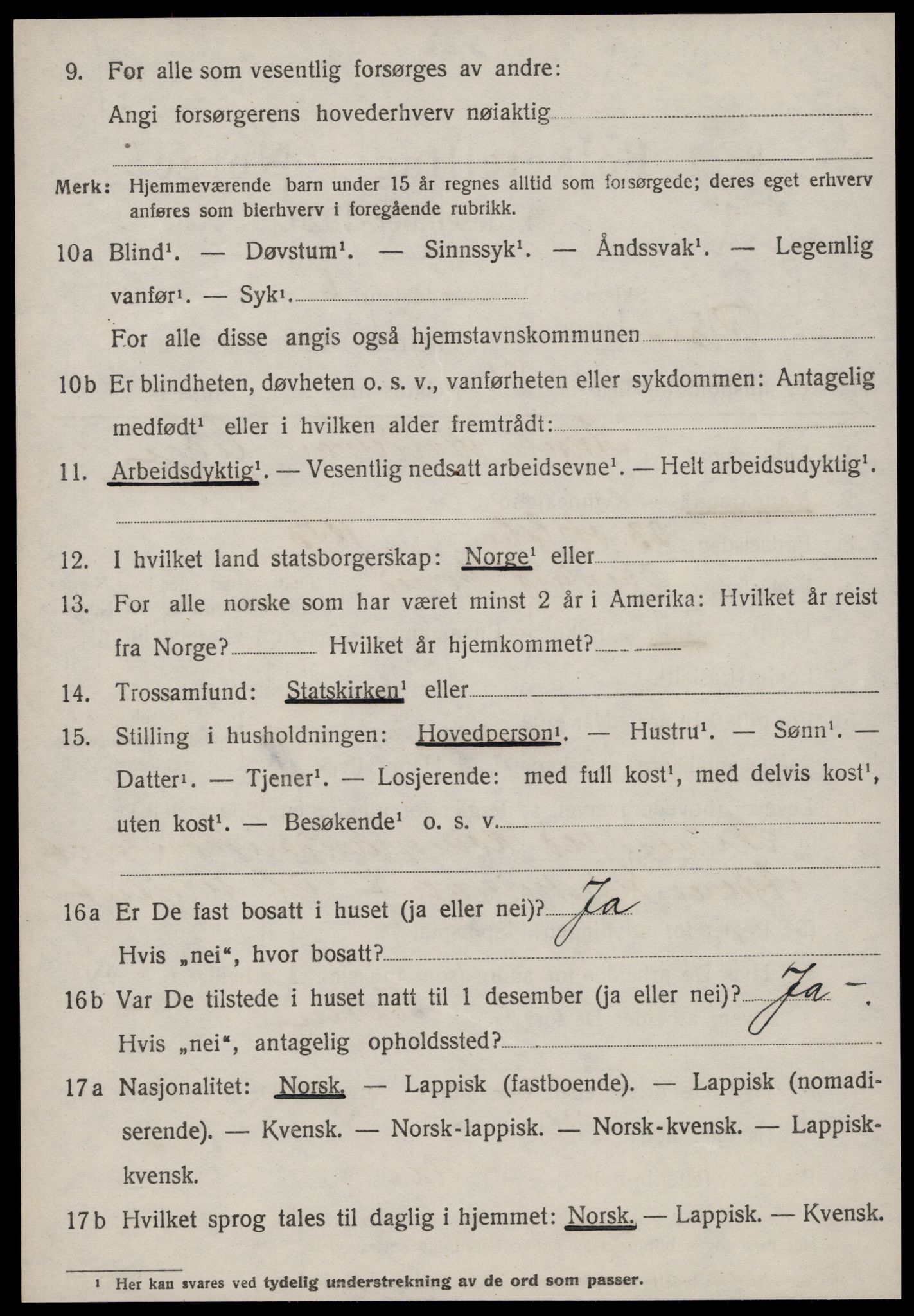 SAT, 1920 census for Rissa, 1920, p. 2308