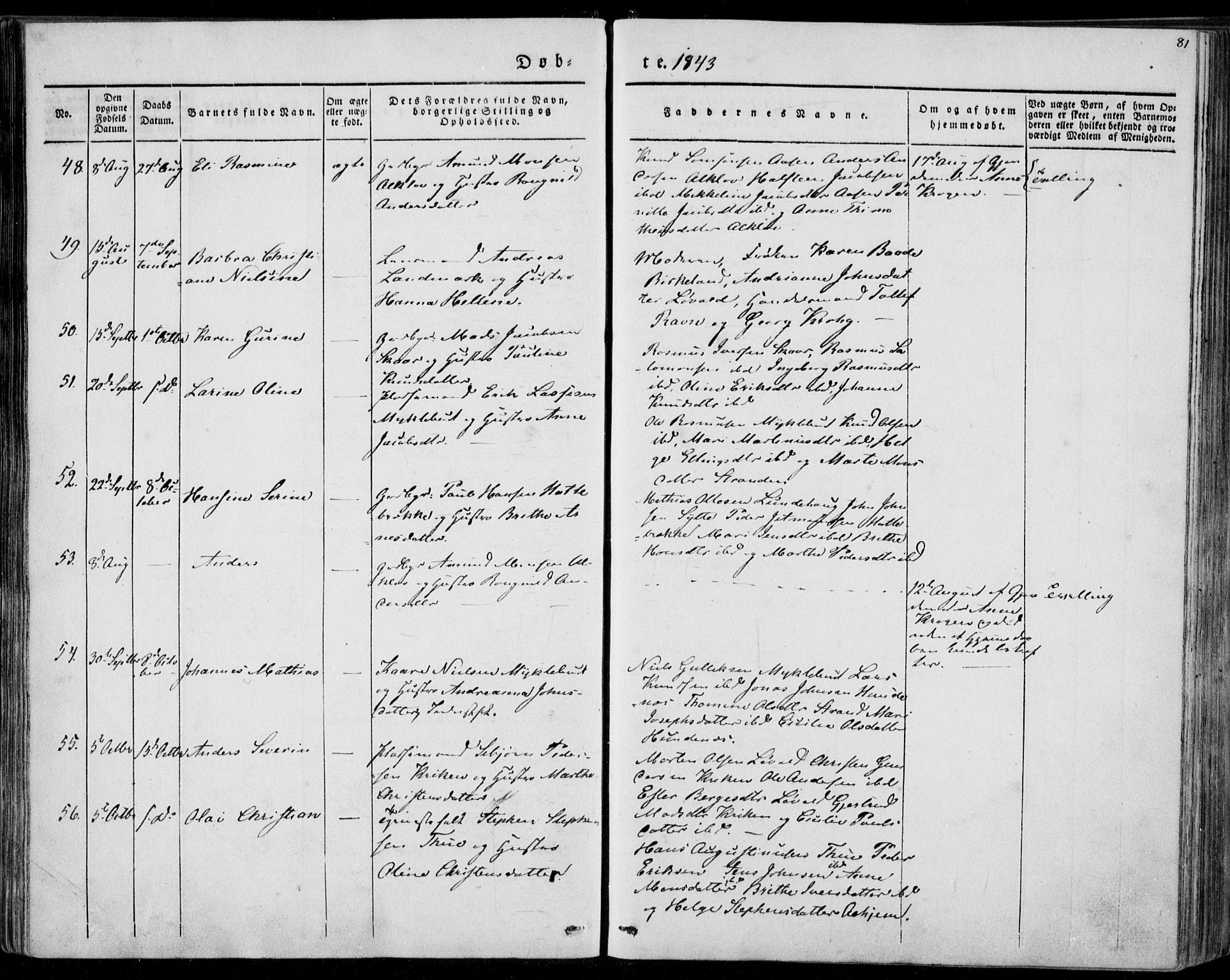 Ministerialprotokoller, klokkerbøker og fødselsregistre - Møre og Romsdal, AV/SAT-A-1454/501/L0005: Parish register (official) no. 501A05, 1831-1844, p. 81