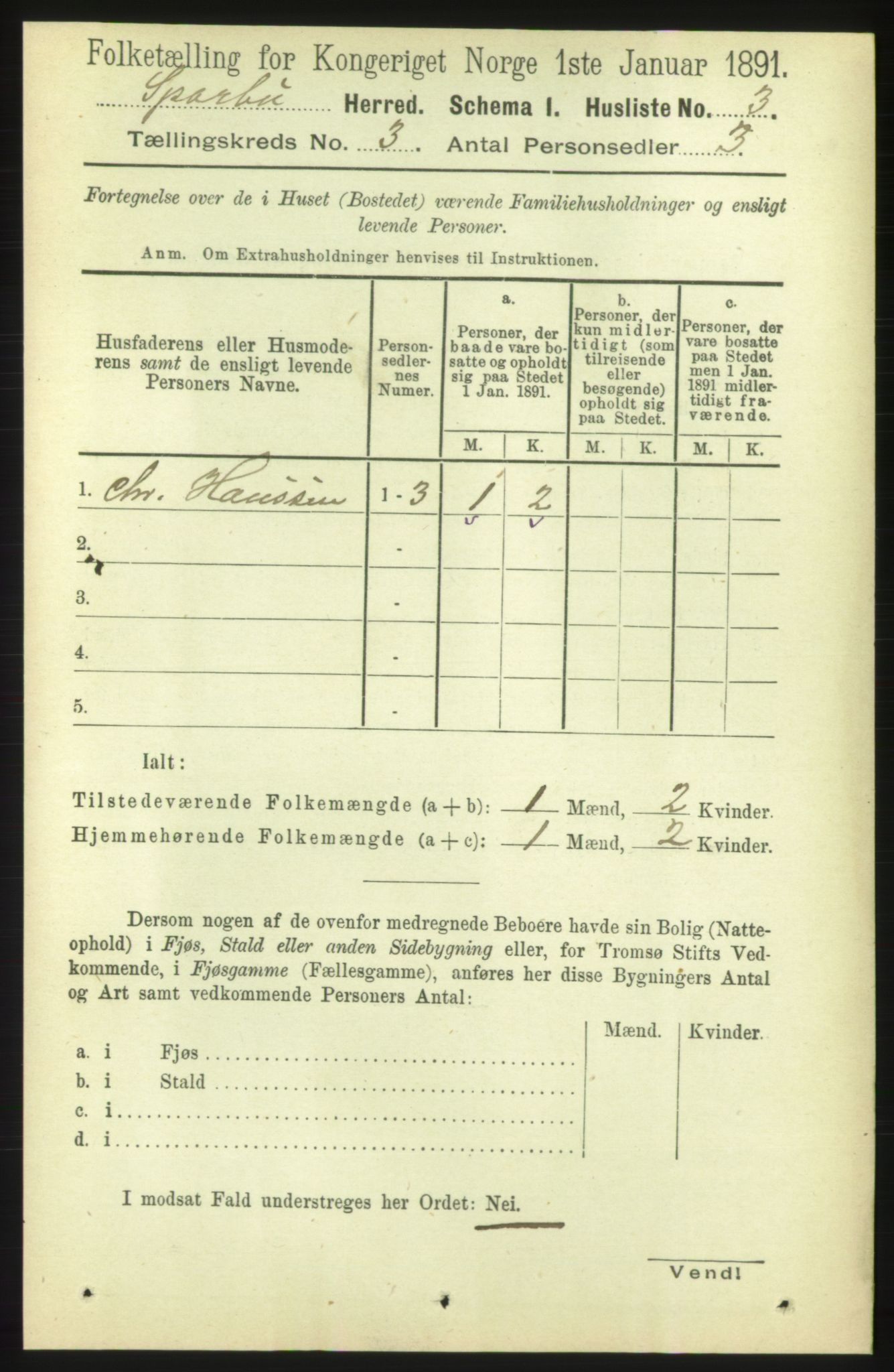 RA, 1891 census for 1731 Sparbu, 1891, p. 798