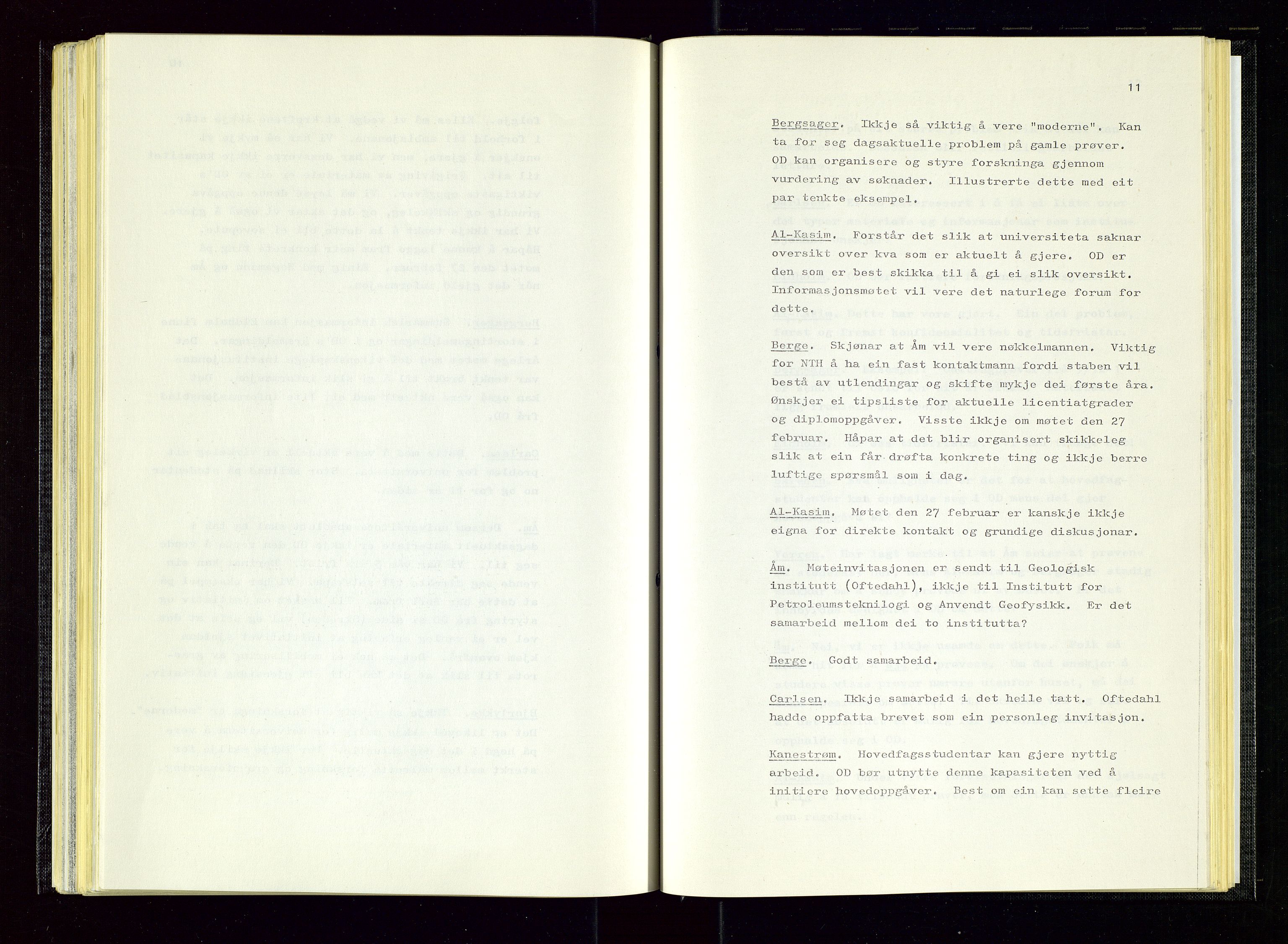 Oljedirektoratet, AV/SAST-A-101366/Aa/L0004: Referatprotokoller, 1975