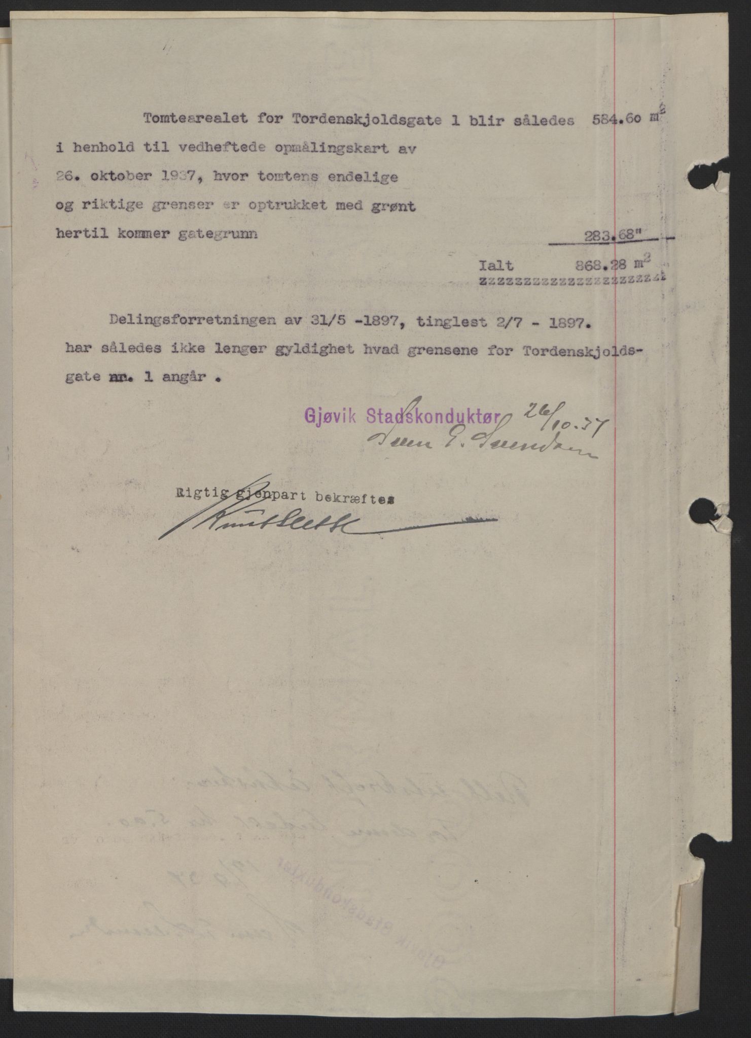 Toten tingrett, SAH/TING-006/H/Hb/Hbc/L0004: Mortgage book no. Hbc-04, 1938-1938, Diary no: : 804/1938