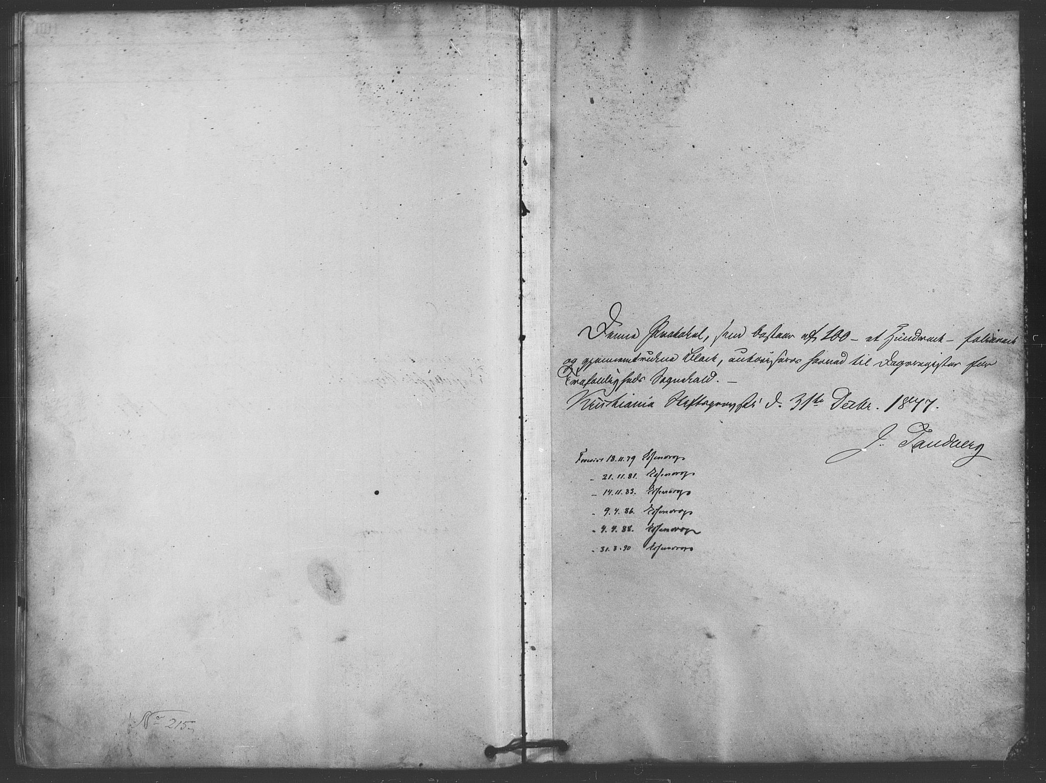 Trefoldighet prestekontor Kirkebøker, SAO/A-10882/I/Ia/L0002: Diary records no. 2, 1878-1890