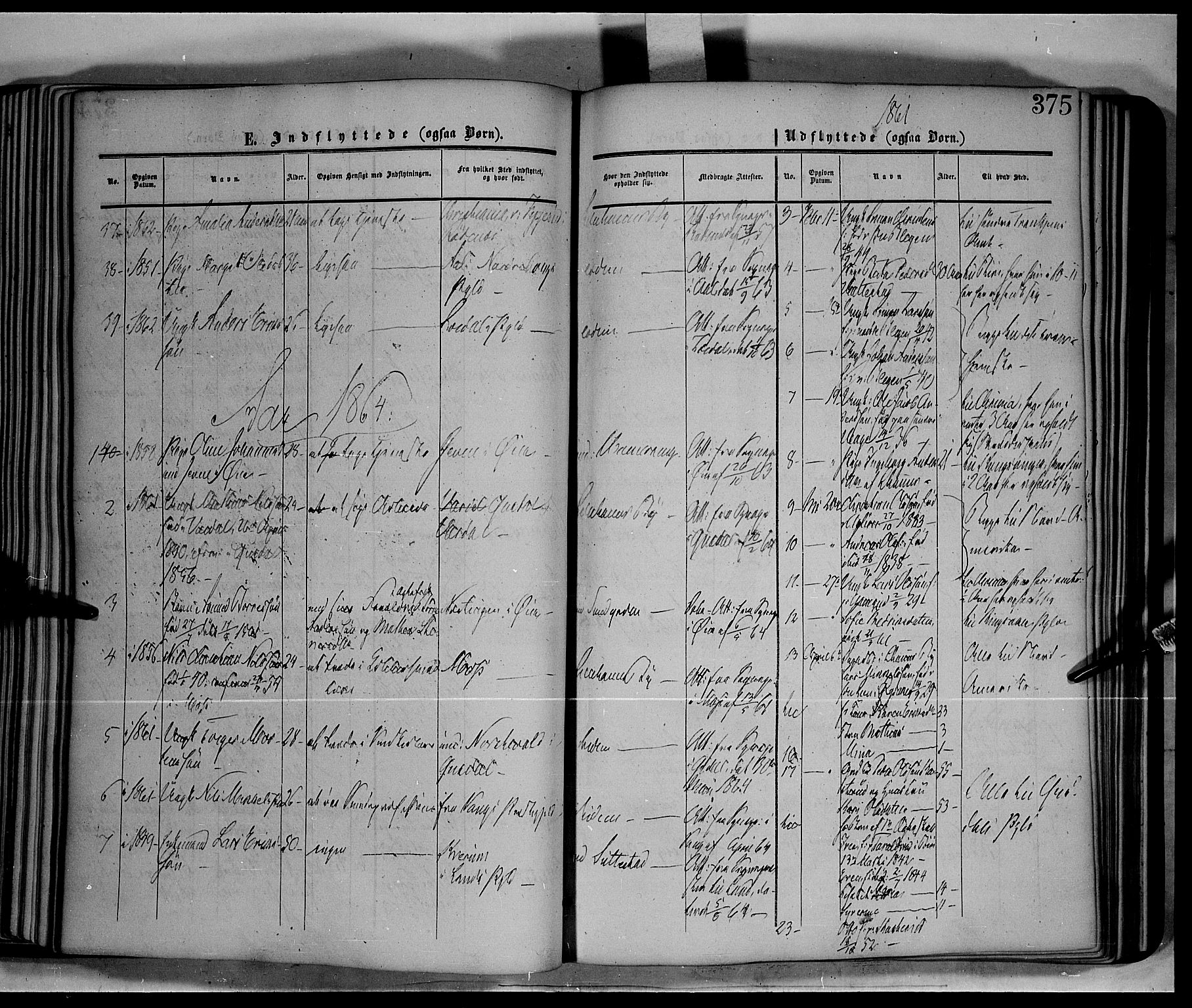 Fåberg prestekontor, AV/SAH-PREST-086/H/Ha/Haa/L0006: Parish register (official) no. 6B, 1855-1867, p. 375