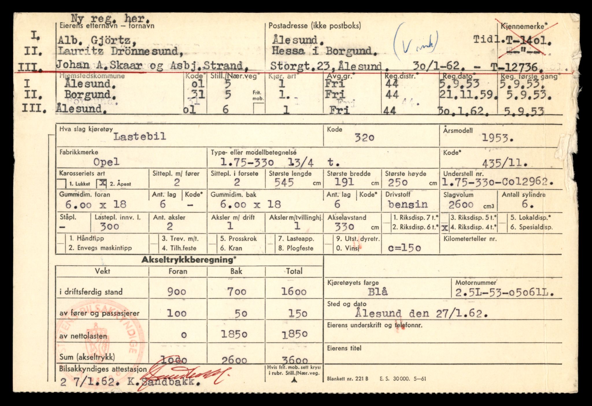 Møre og Romsdal vegkontor - Ålesund trafikkstasjon, AV/SAT-A-4099/F/Fe/L0035: Registreringskort for kjøretøy T 12653 - T 12829, 1927-1998, p. 1576