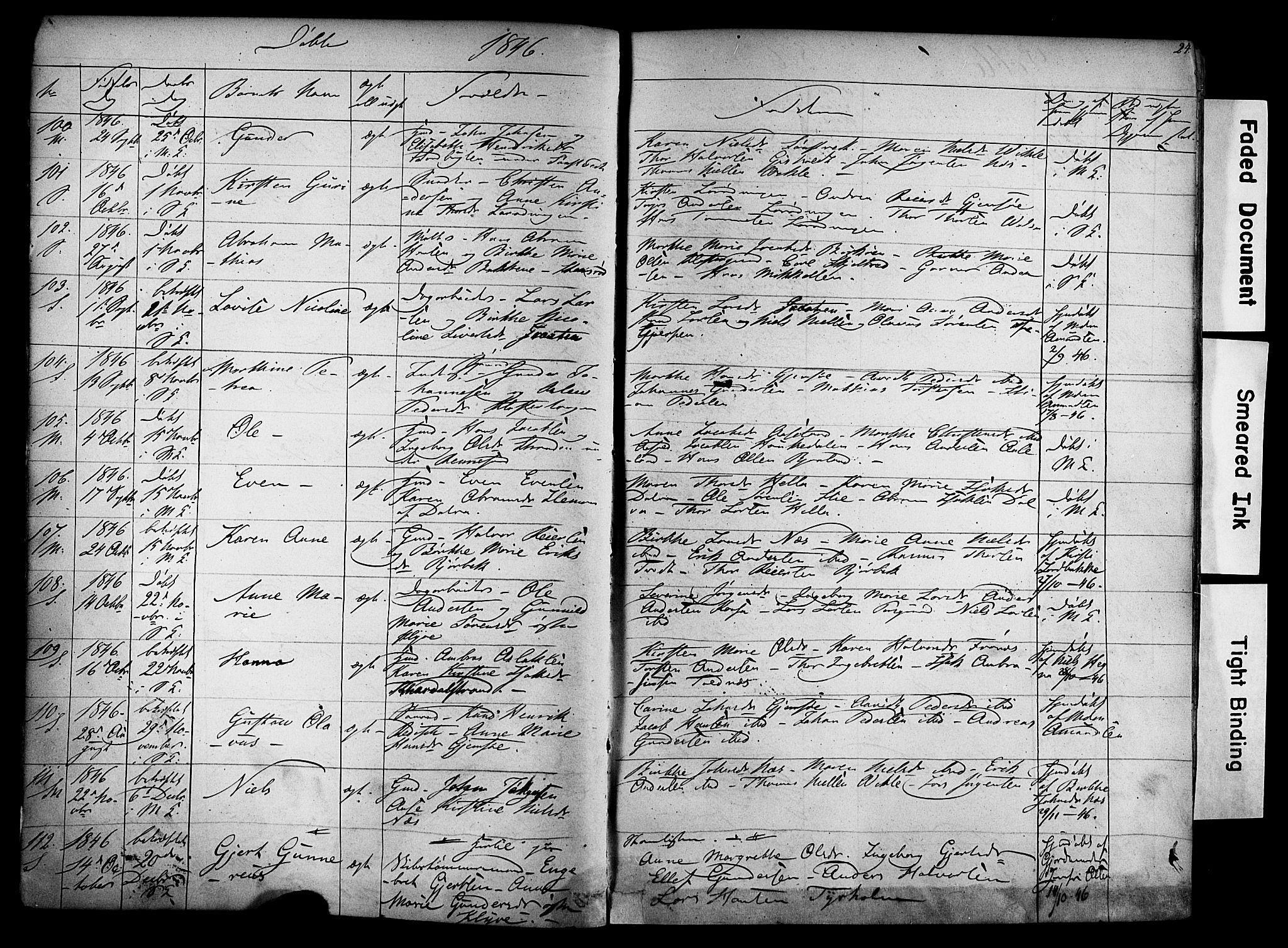 Solum kirkebøker, AV/SAKO-A-306/F/Fa/L0006: Parish register (official) no. I 6, 1844-1855, p. 24