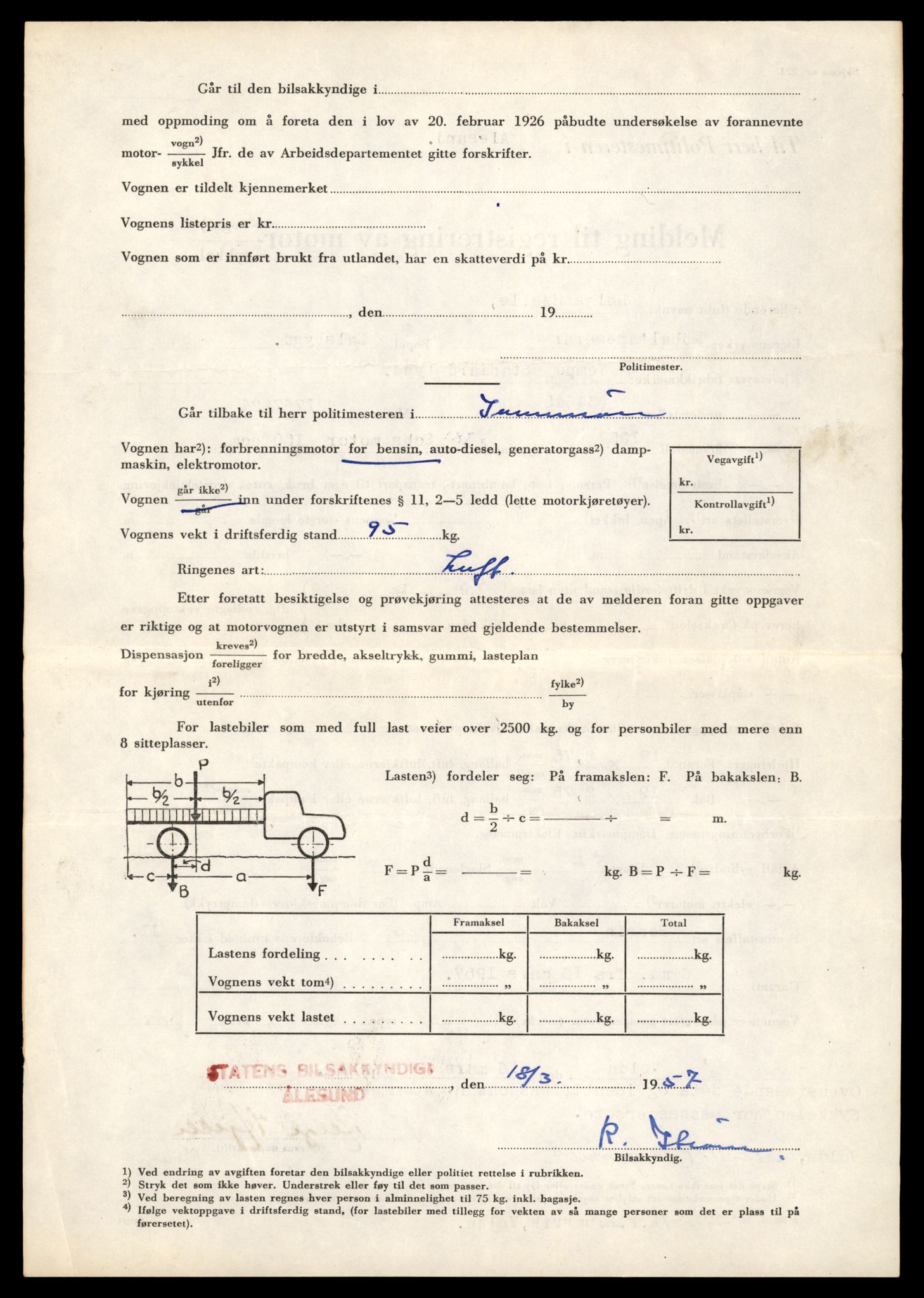 Møre og Romsdal vegkontor - Ålesund trafikkstasjon, AV/SAT-A-4099/F/Fe/L0040: Registreringskort for kjøretøy T 13531 - T 13709, 1927-1998, p. 1116