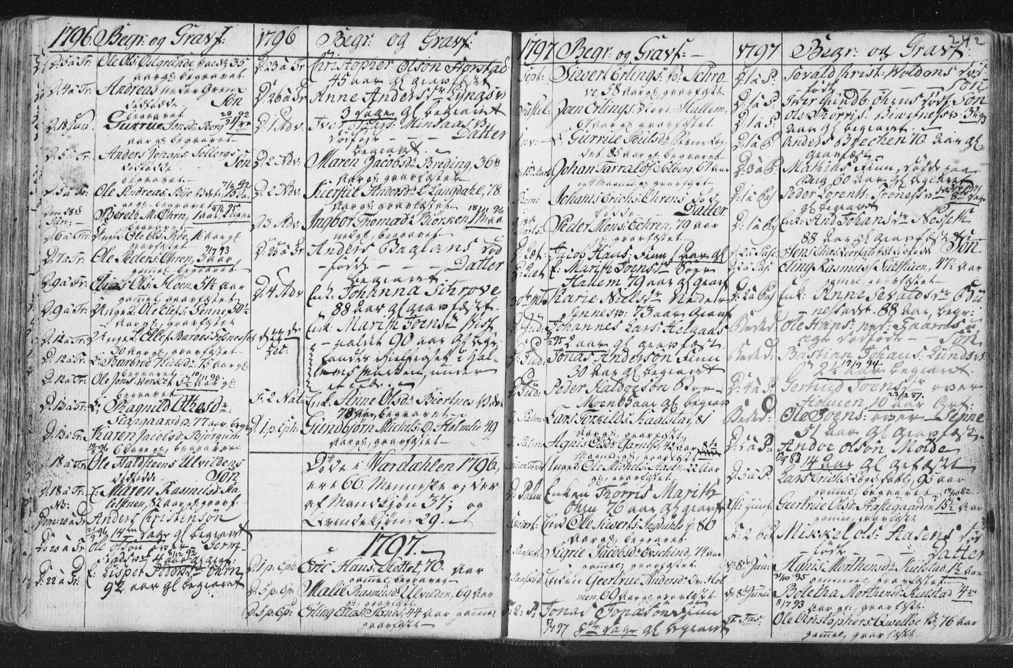 Ministerialprotokoller, klokkerbøker og fødselsregistre - Nord-Trøndelag, SAT/A-1458/723/L0232: Parish register (official) no. 723A03, 1781-1804, p. 242